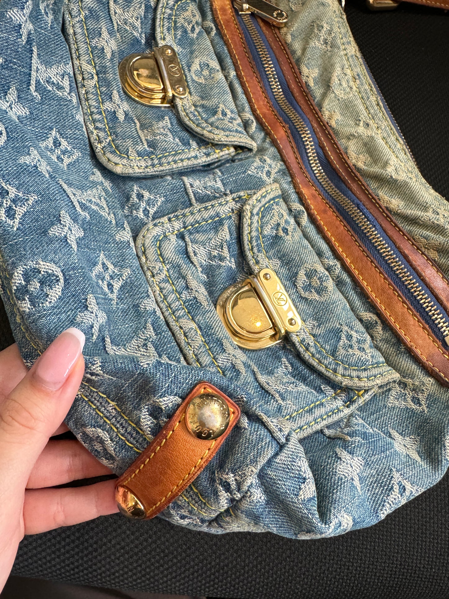 Louis Vuitton Denim Baggy PM Shoulder Bag