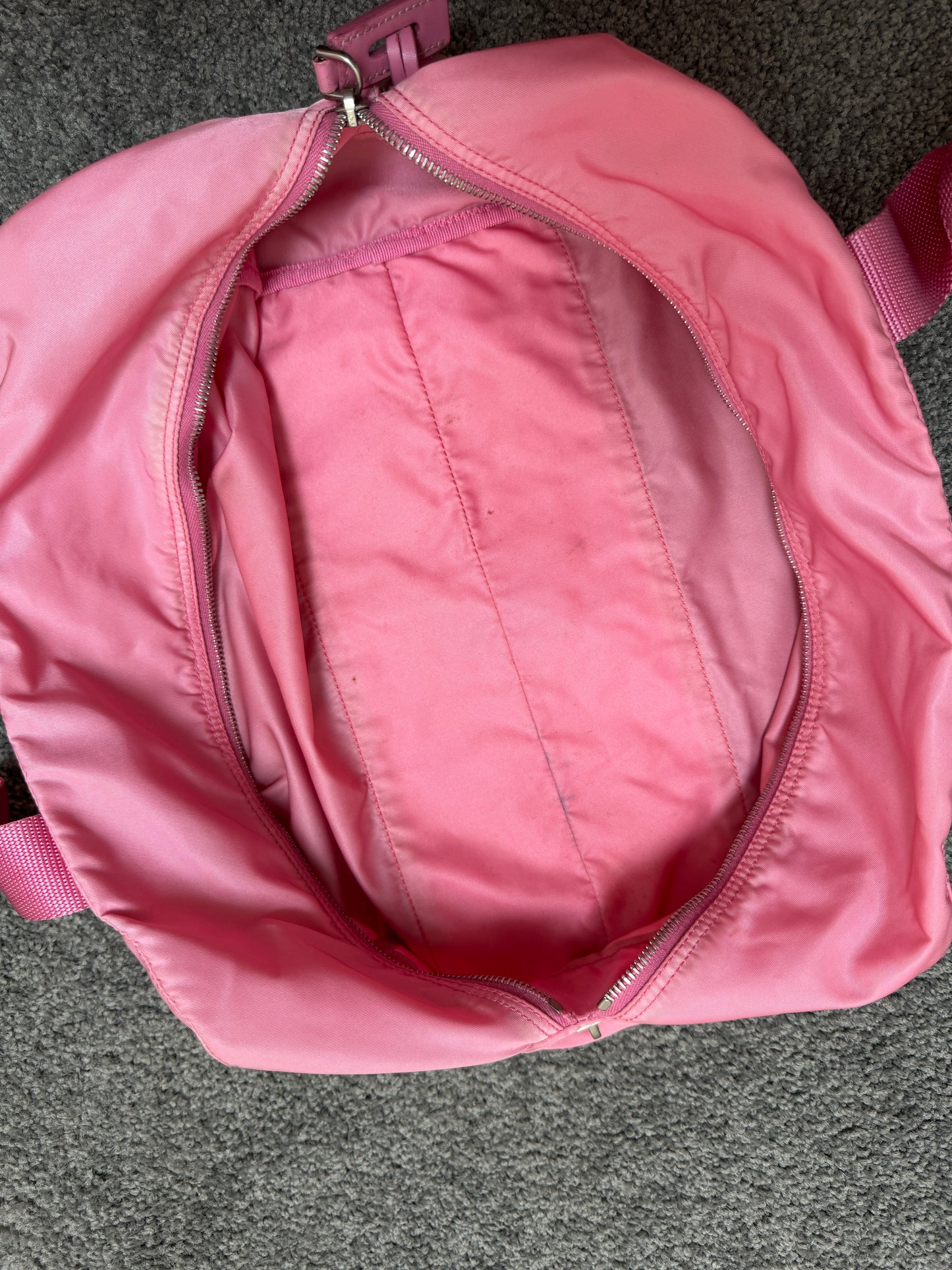 Prada Pink Nylon Shoulder Bag