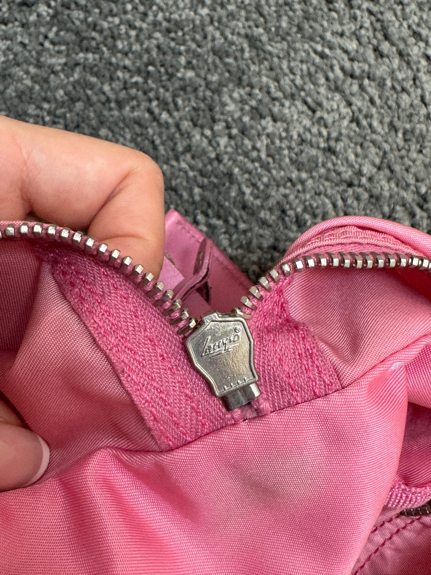 Prada Pink Nylon Shoulder Bag