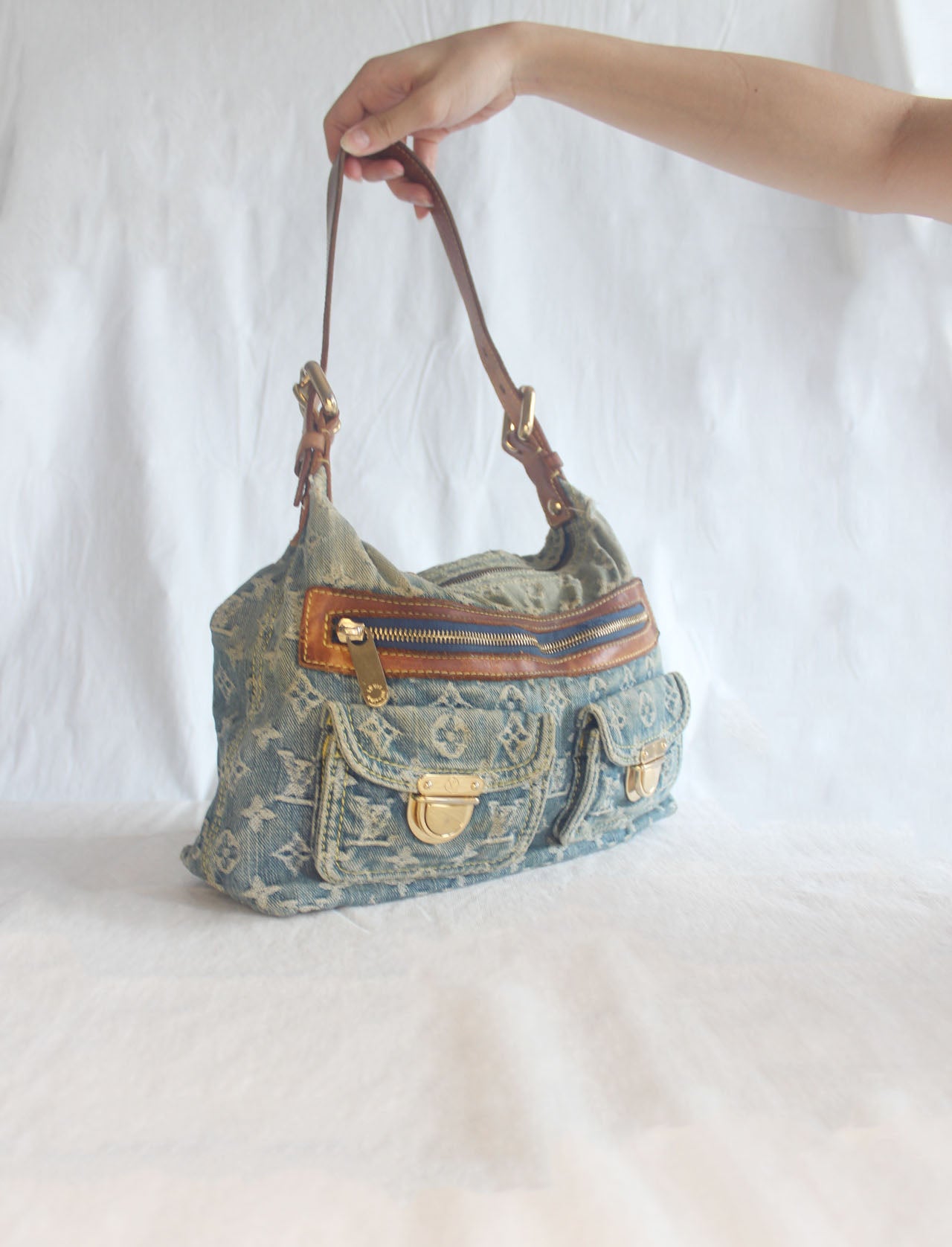 Louis Vuitton Denim Baggy PM Shoulder Bag