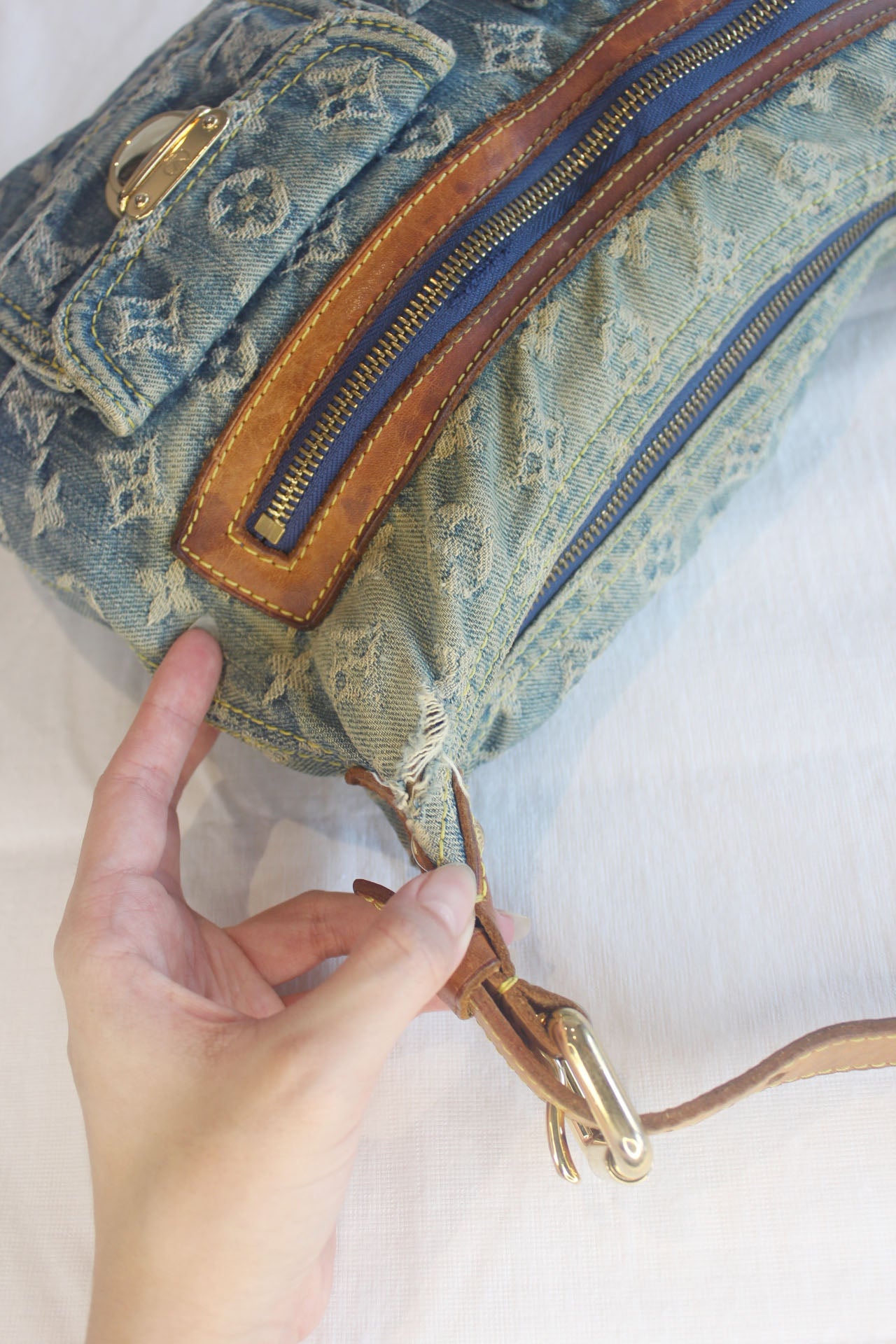 Louis Vuitton Denim Baggy PM Shoulder Bag