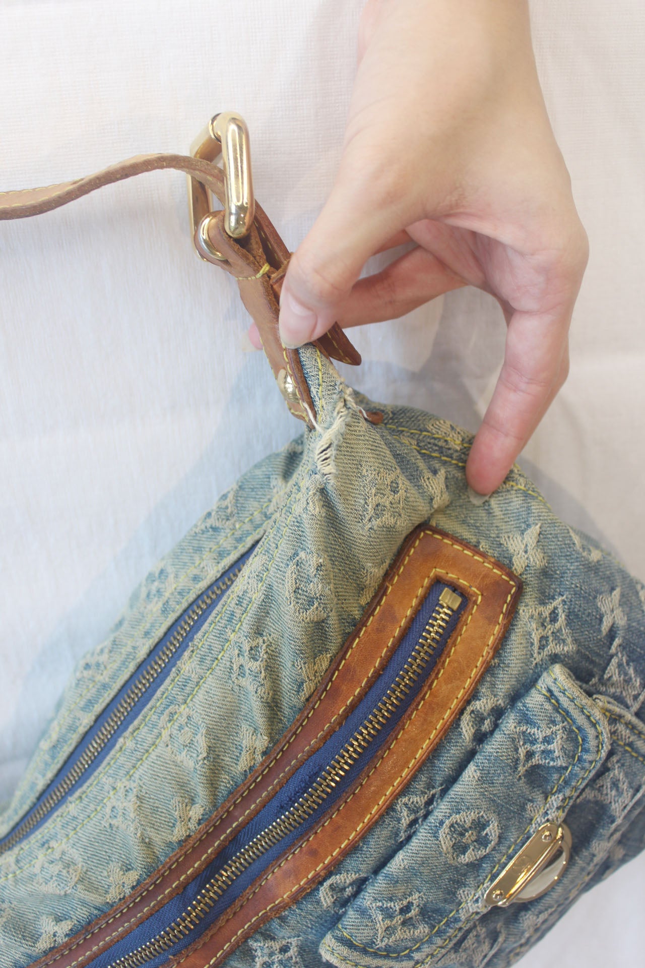 Louis Vuitton Denim Baggy PM Shoulder Bag