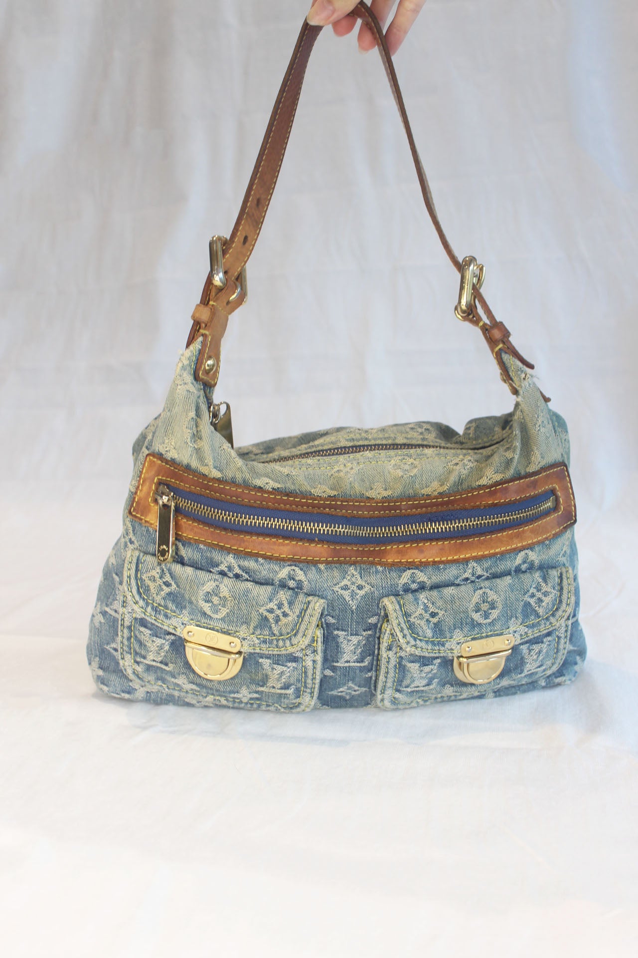 Louis Vuitton Denim Baggy PM Shoulder Bag