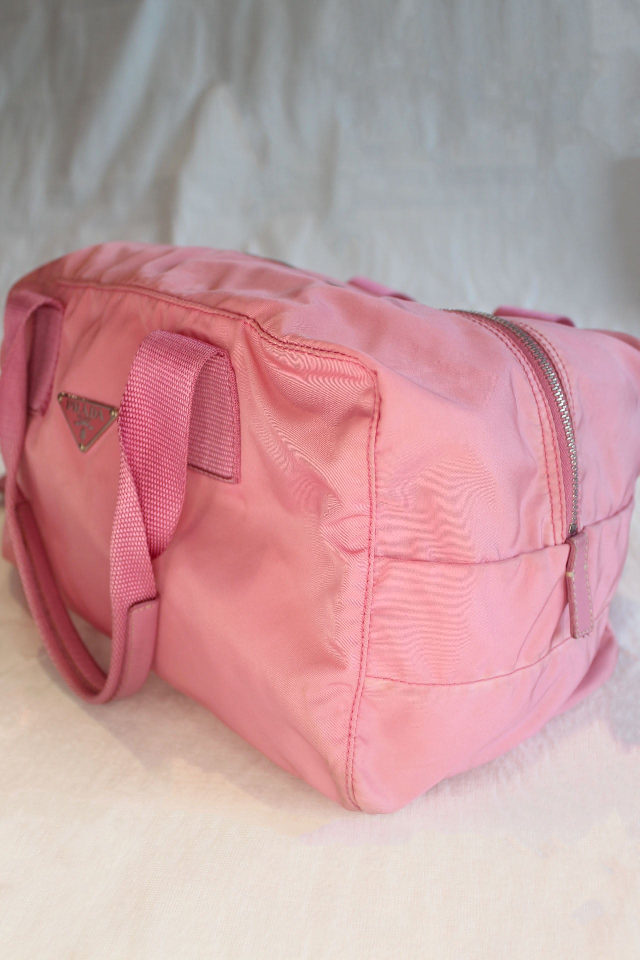Prada Pink Nylon Shoulder Bag