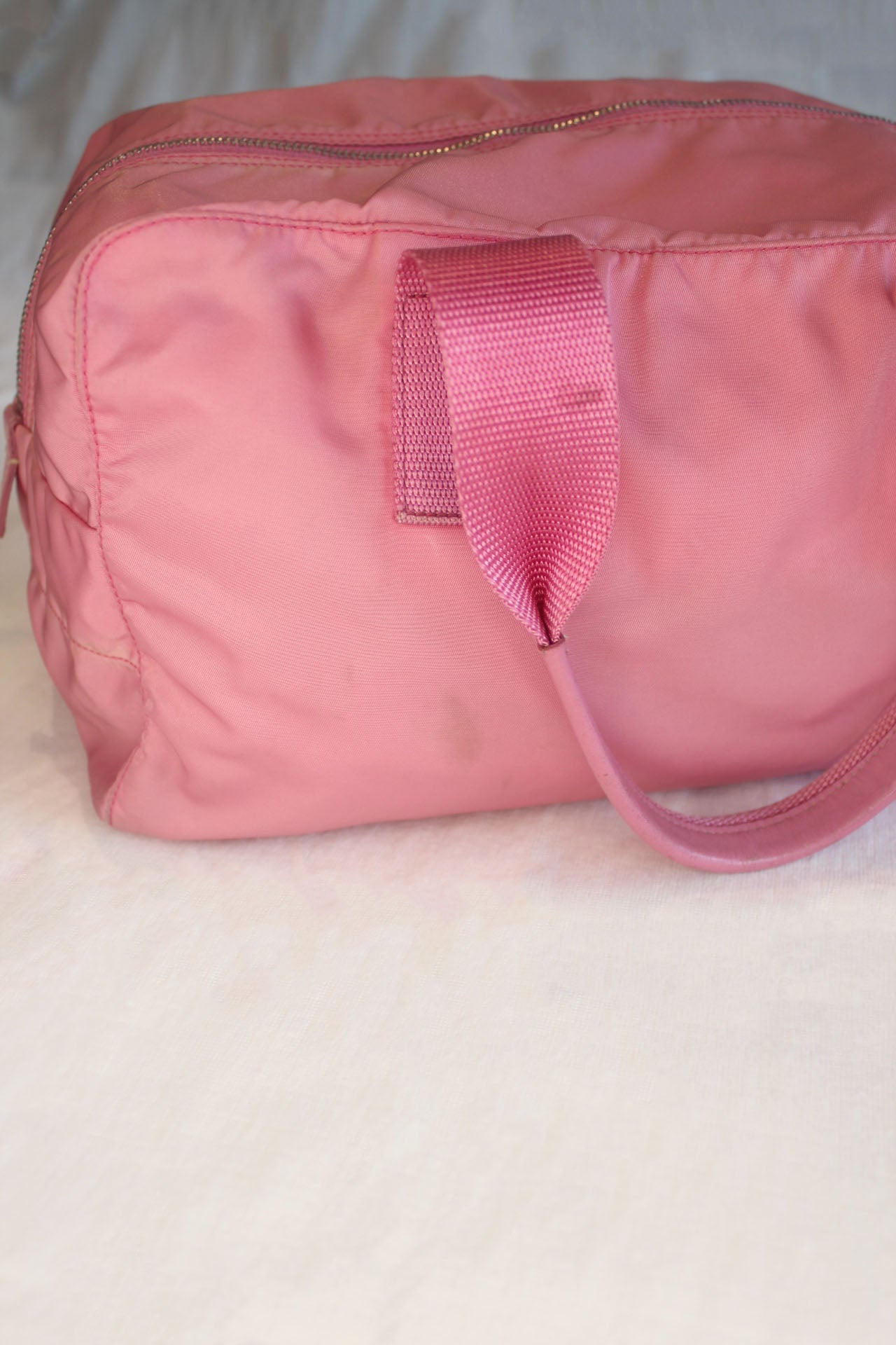 Prada Pink Nylon Shoulder Bag
