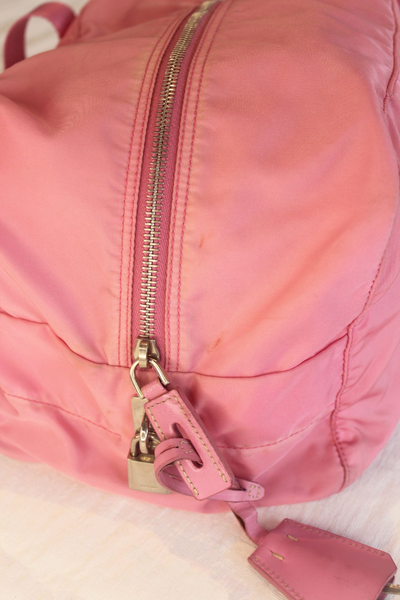 Prada Pink Nylon Shoulder Bag