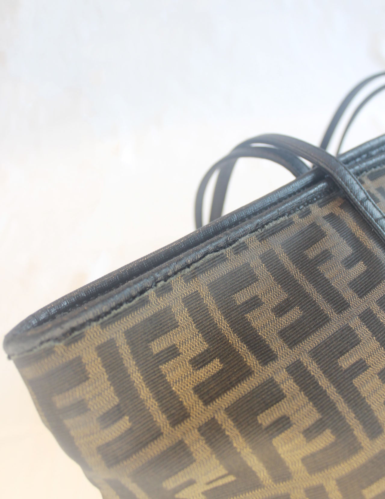Fendi Zucca Monogram Shopper Tote Bag