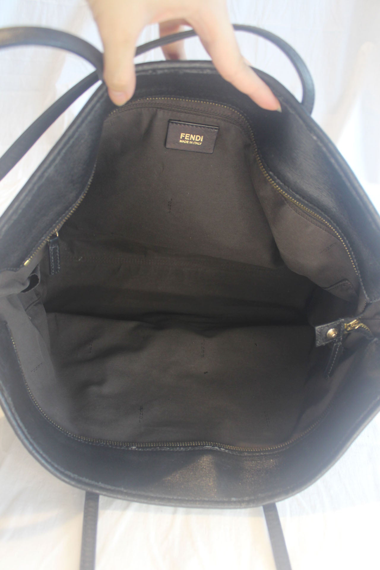 Fendi Zucca Monogram Shopper Tote Bag