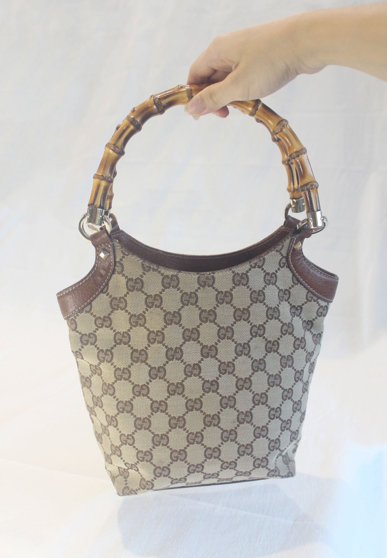 Gucci Bamboo Handle Tote Bag
