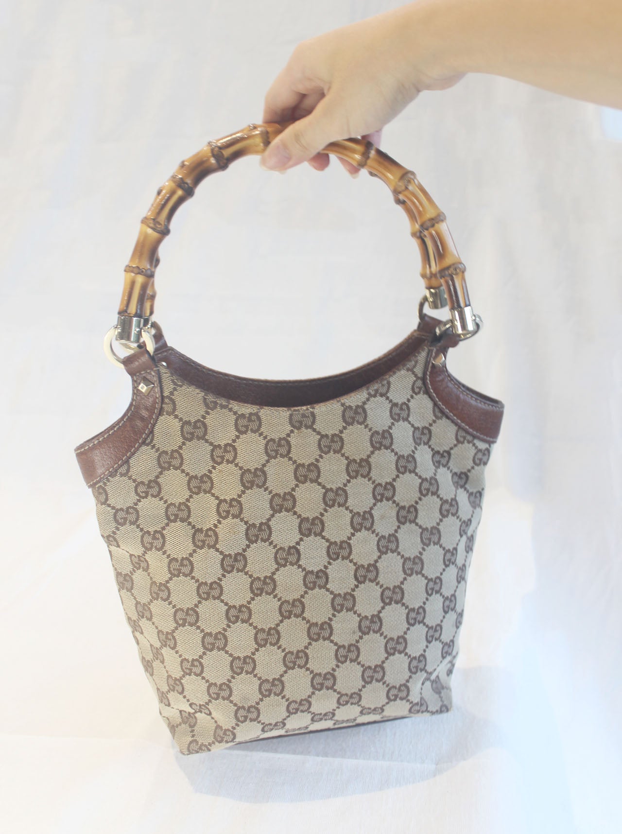 Gucci Bamboo Handle Tote Bag