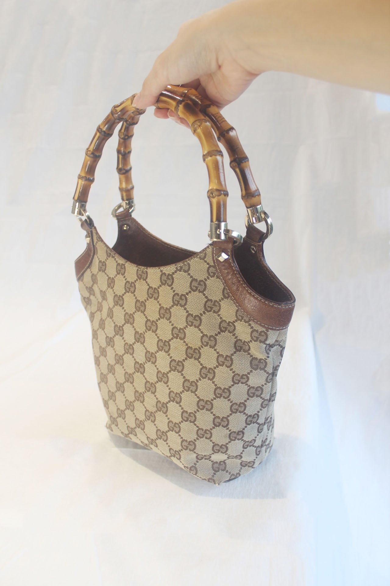 Gucci Bamboo Handle Tote Bag