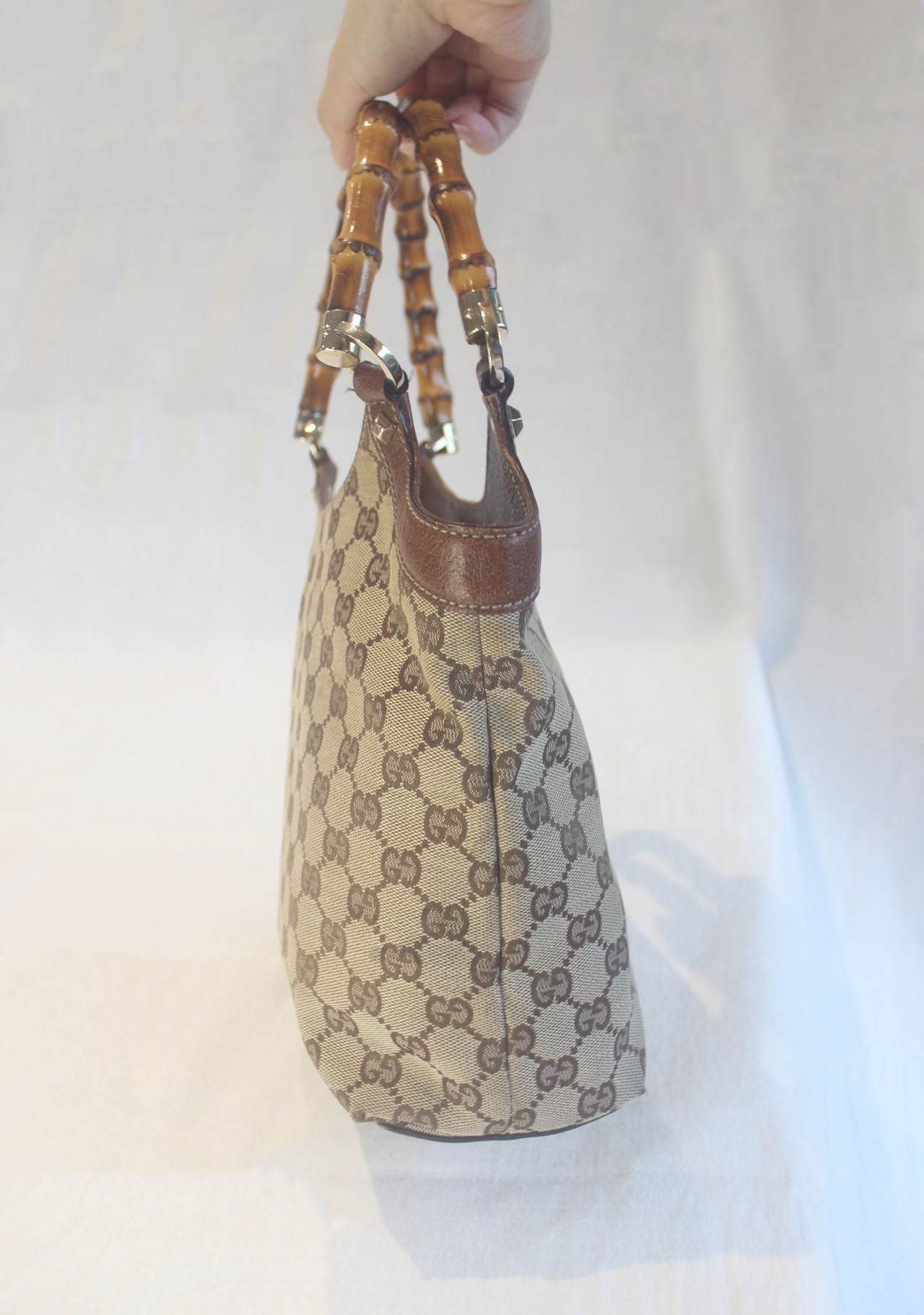 Gucci Bamboo Handle Tote Bag