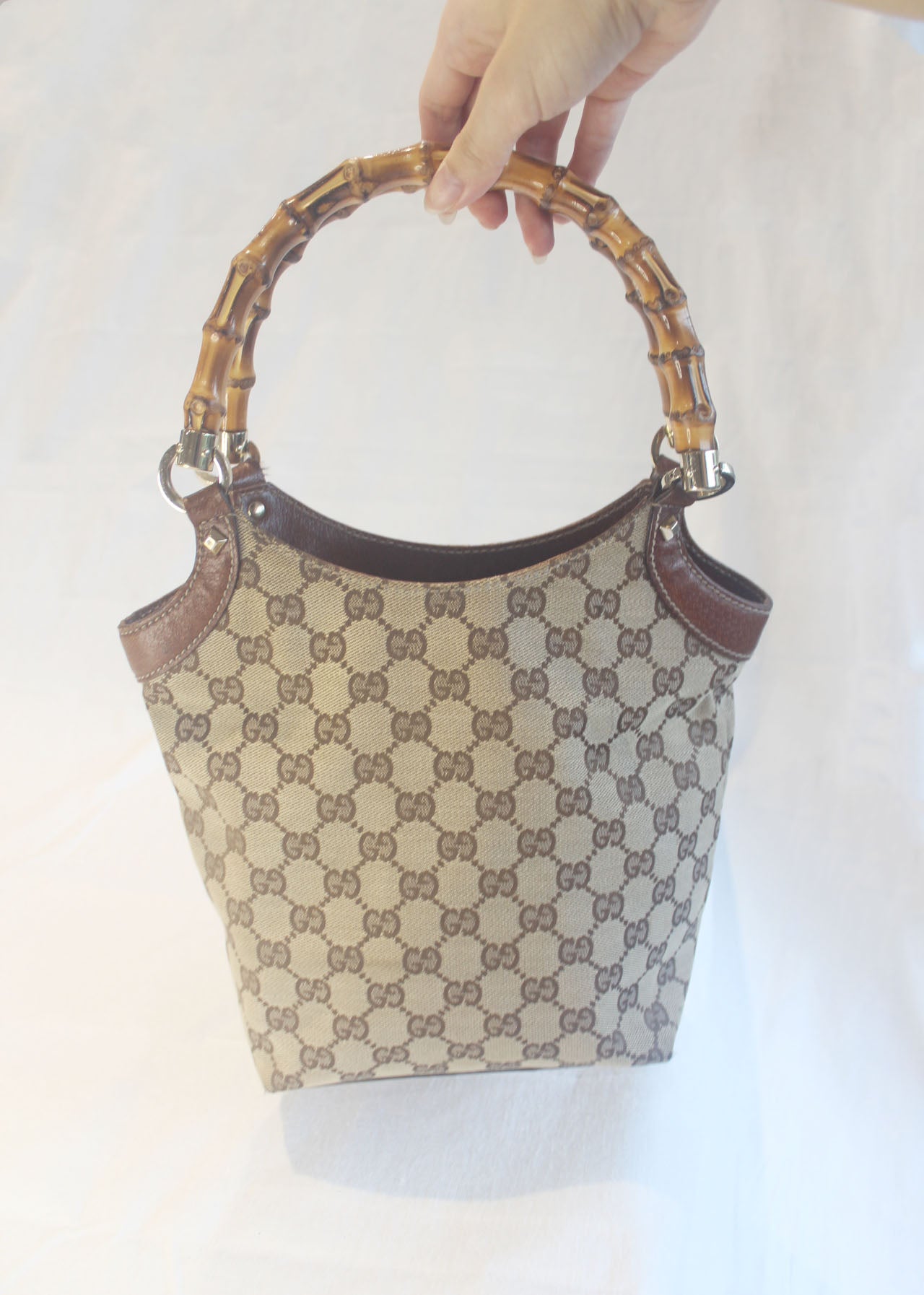 Gucci Bamboo Handle Tote Bag
