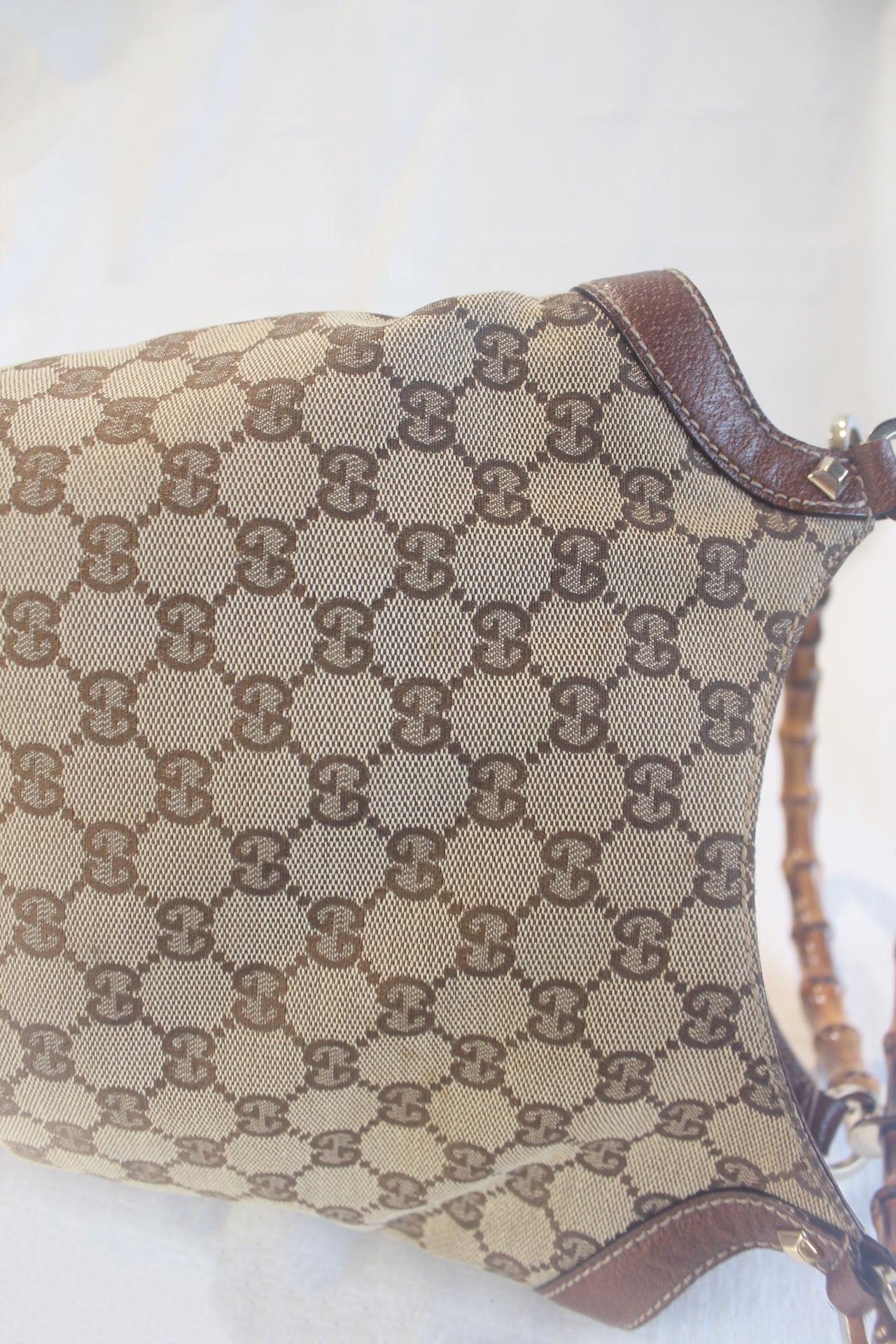 Gucci Bamboo Handle Tote Bag