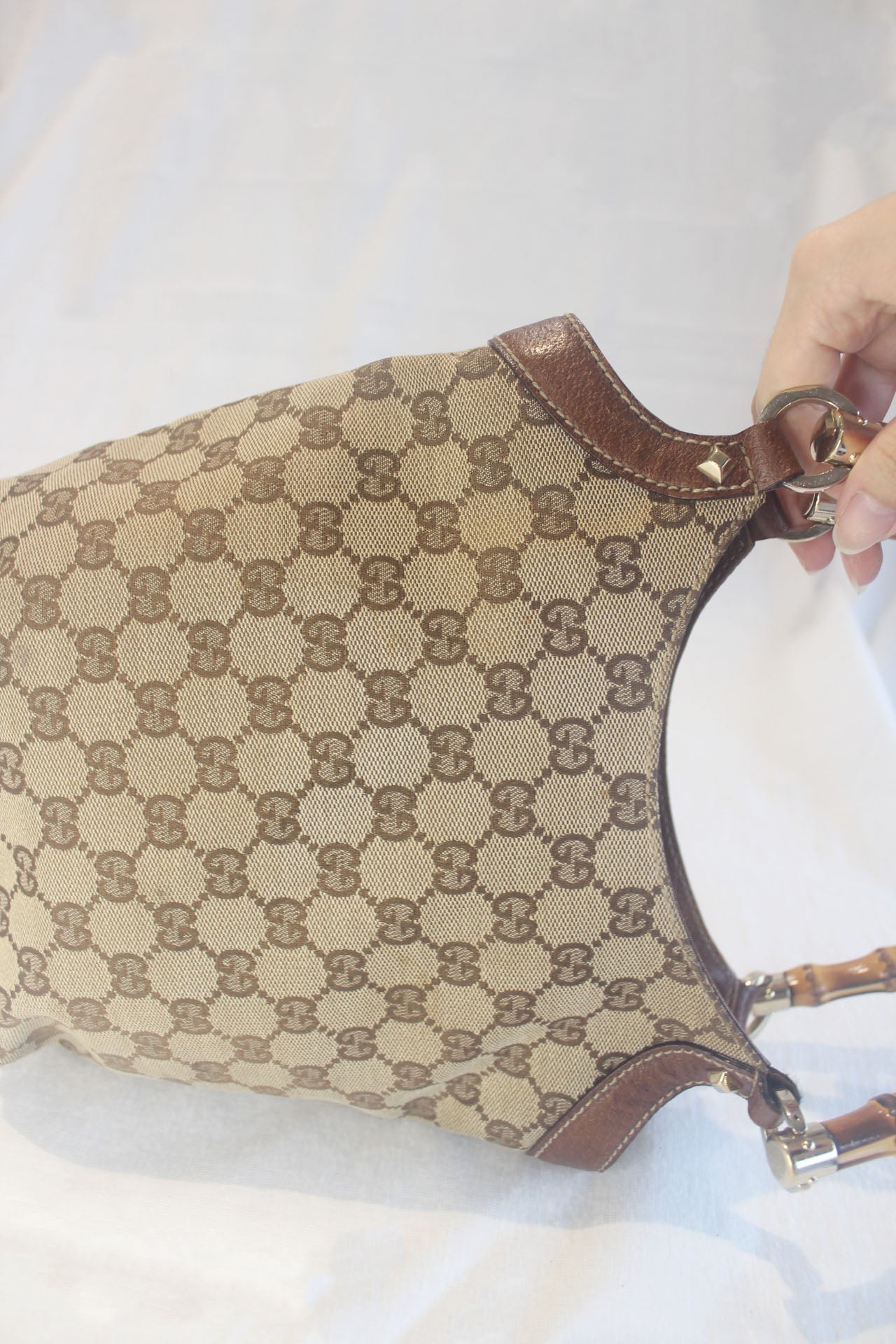 Gucci Bamboo Handle Tote Bag