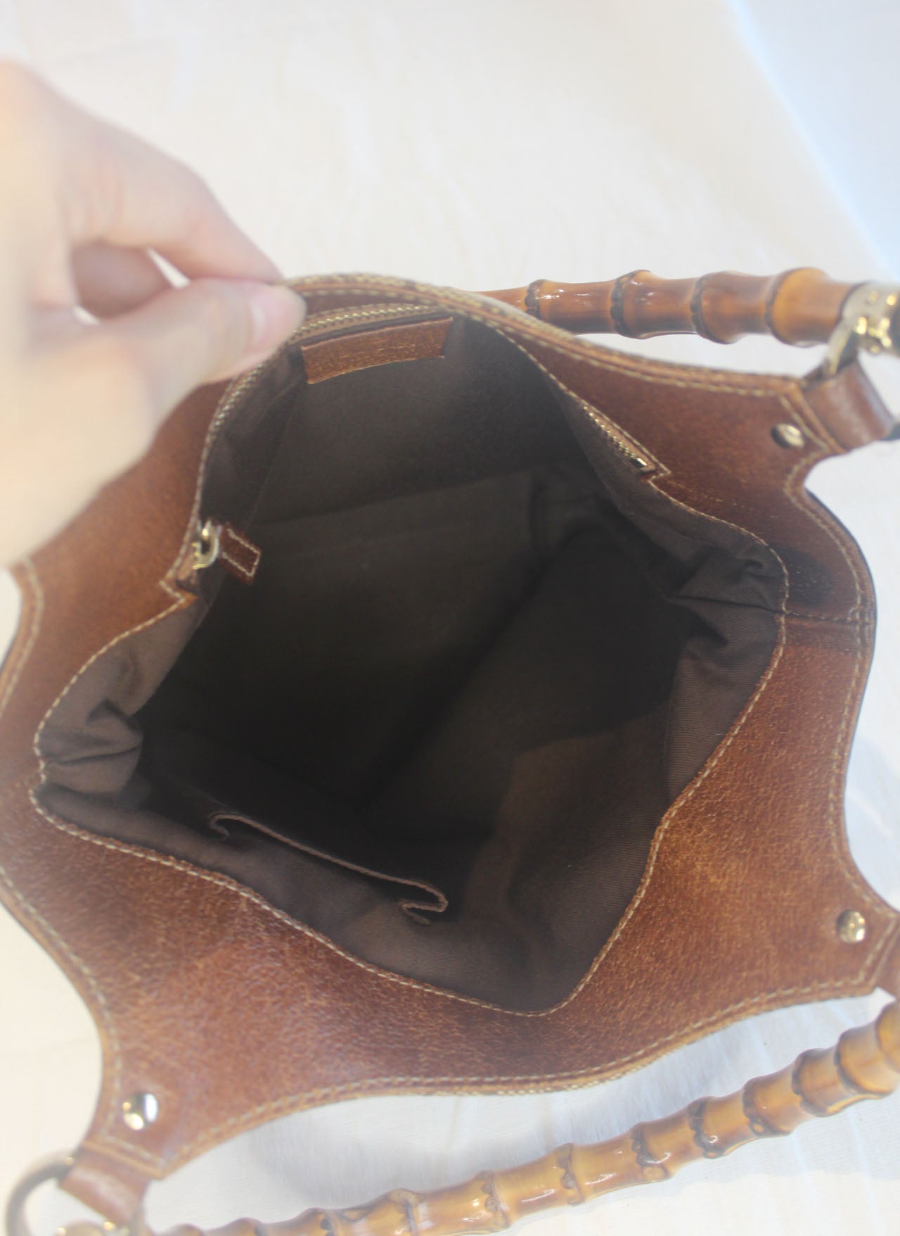 Gucci Bamboo Handle Tote Bag