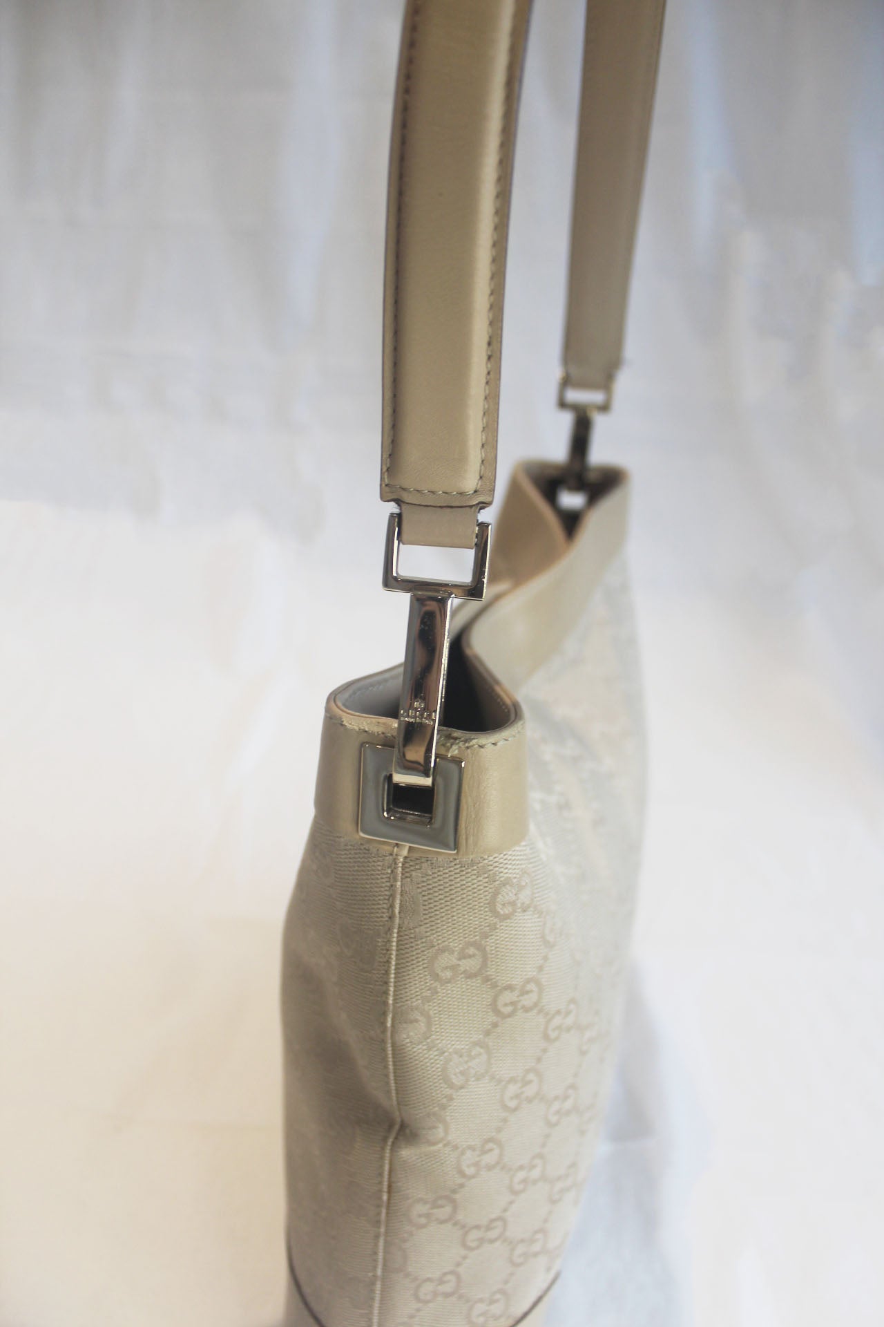 Gucci One Shoulder Canvas Tote