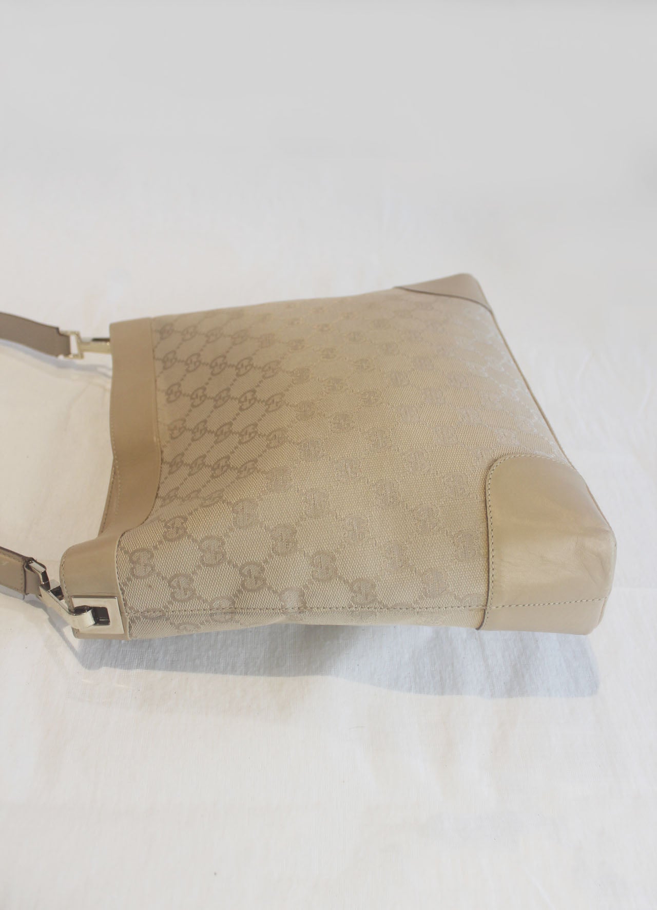 Gucci One Shoulder Canvas Tote