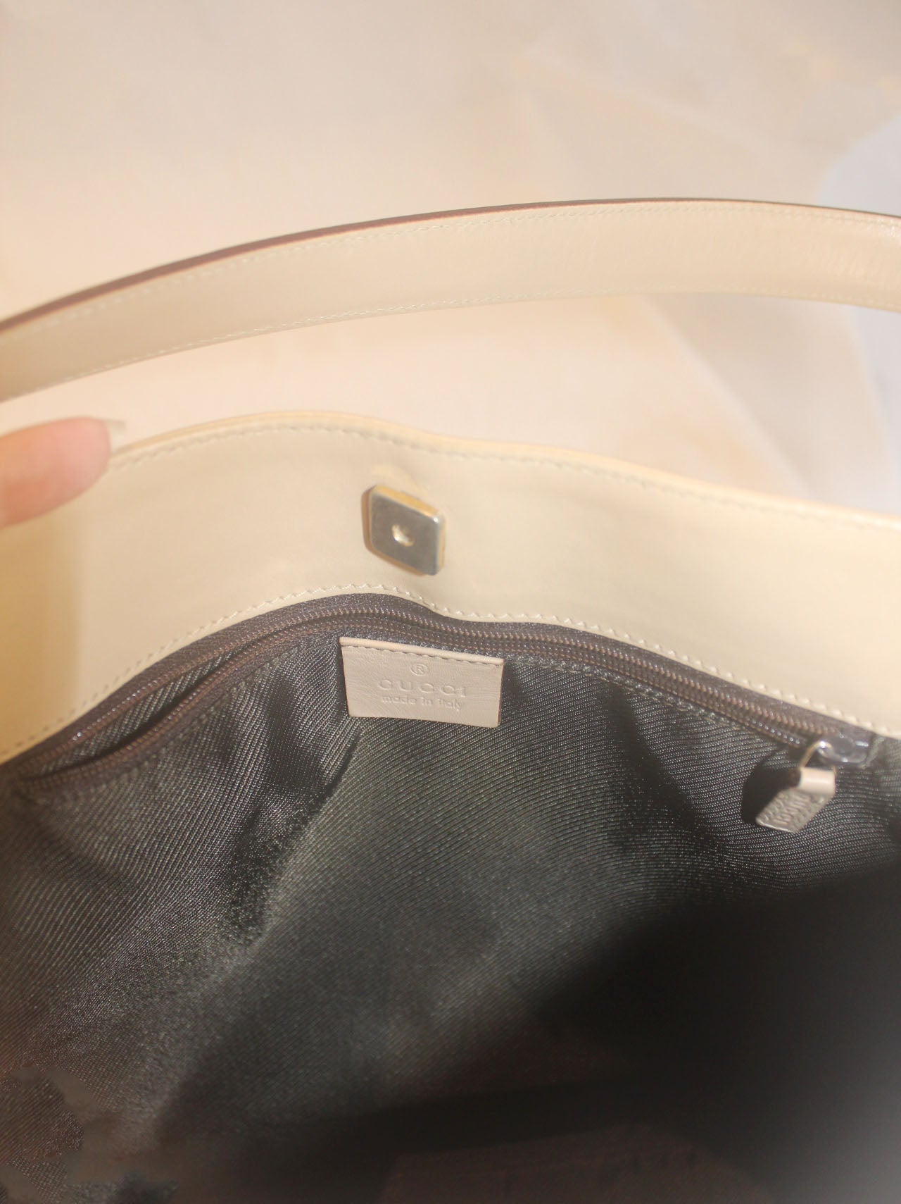 Gucci One Shoulder Canvas Tote