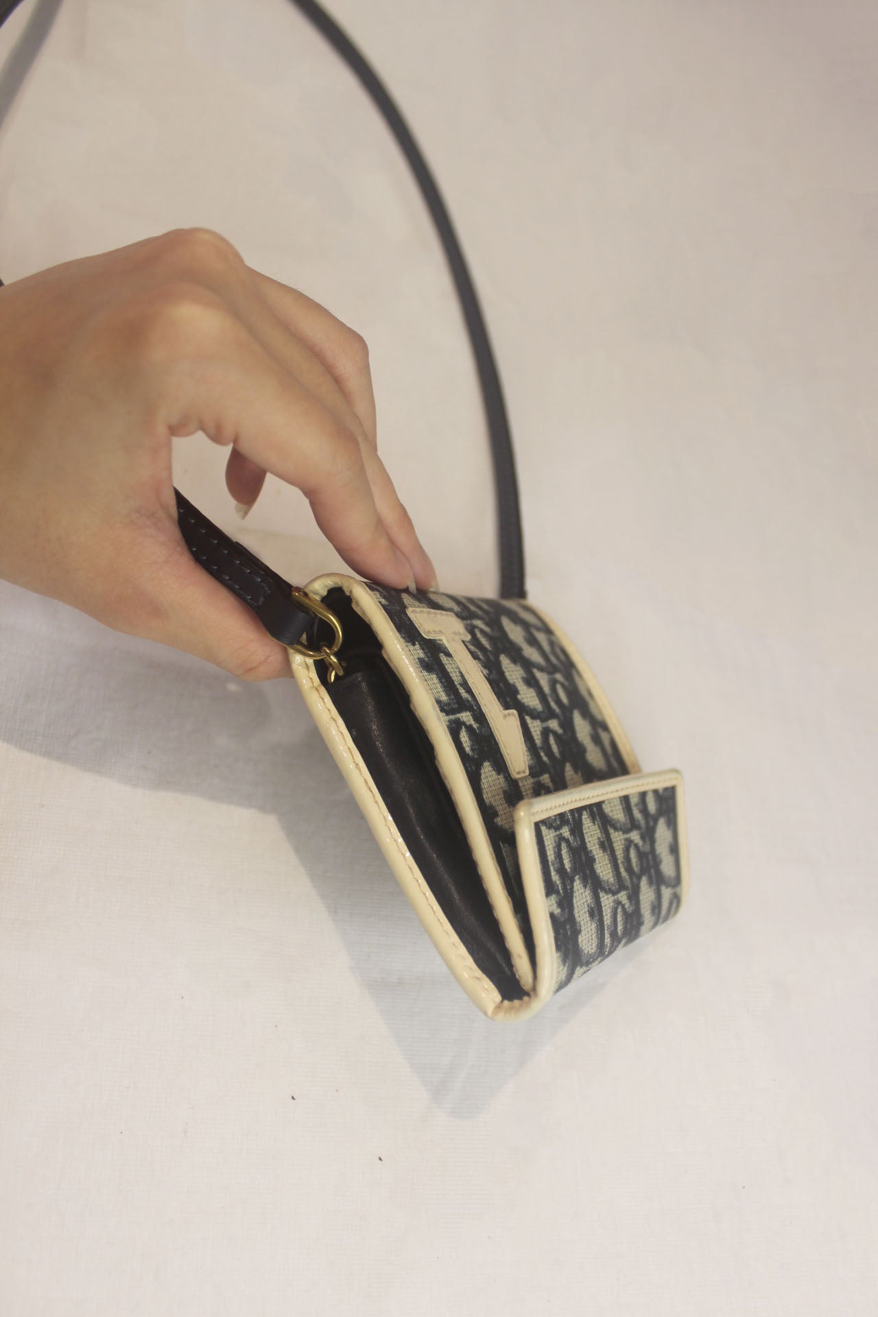 Christian Dior Monogram Wallet on Strap