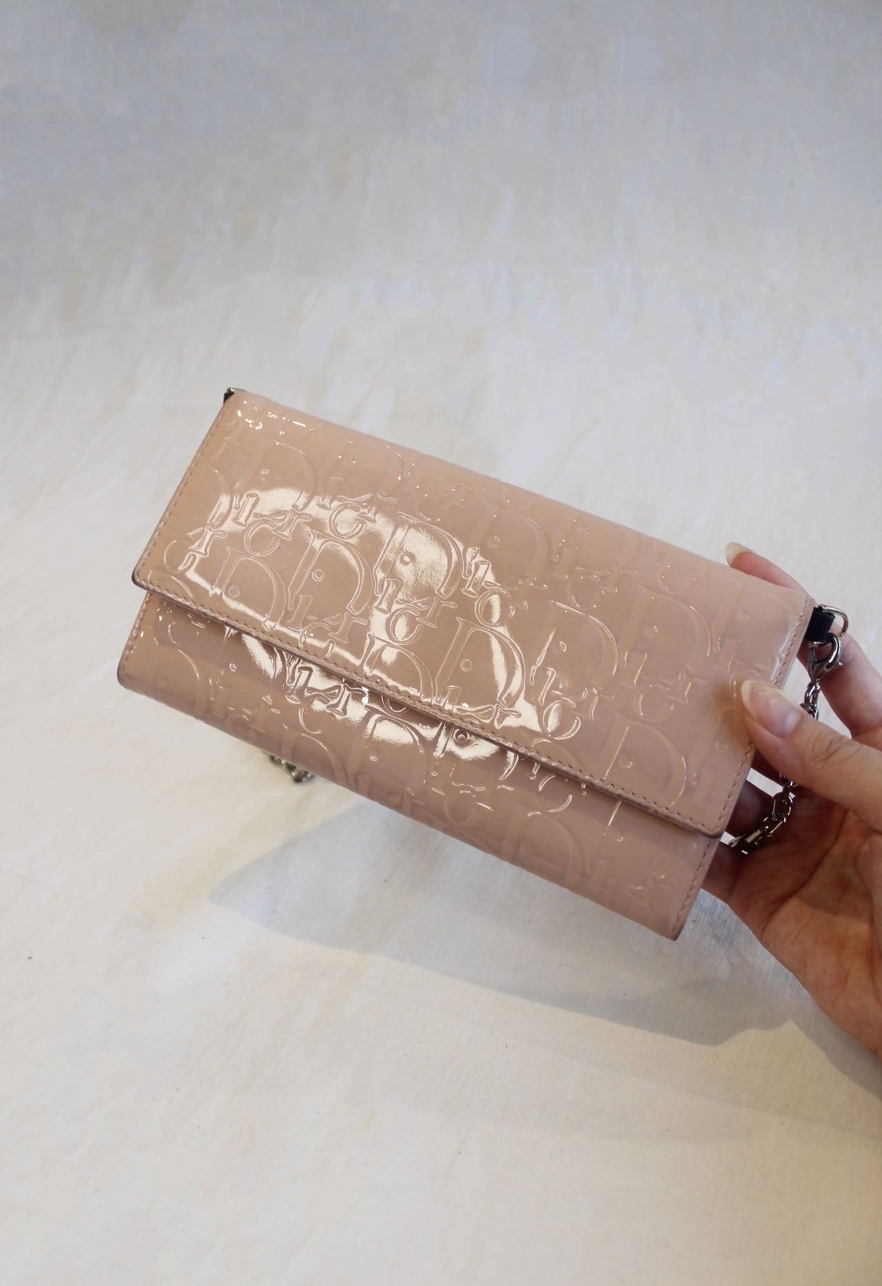 Christian Dior Oblique Trotter Wallet on Chain