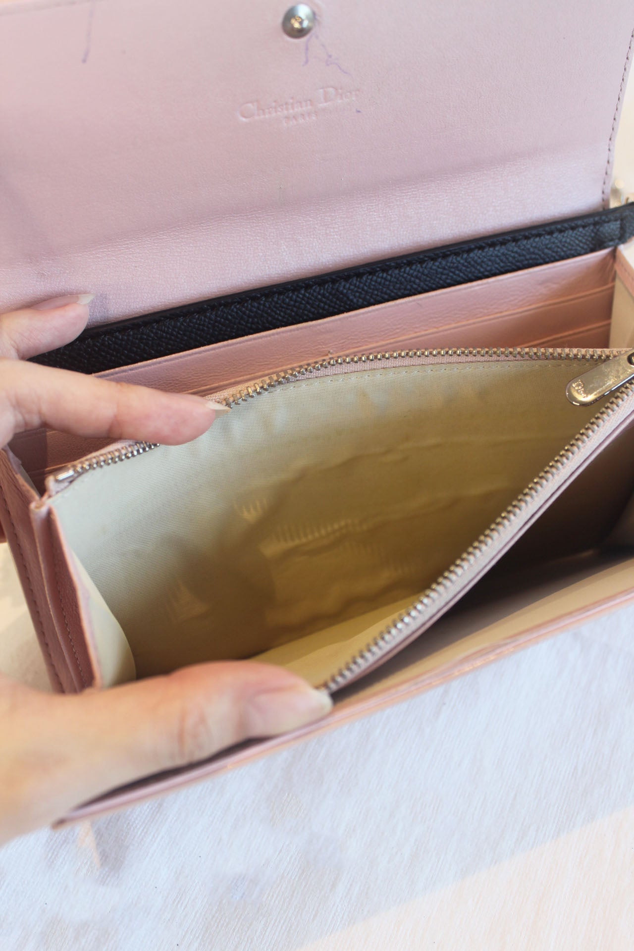 Christian Dior Oblique Trotter Wallet on Chain