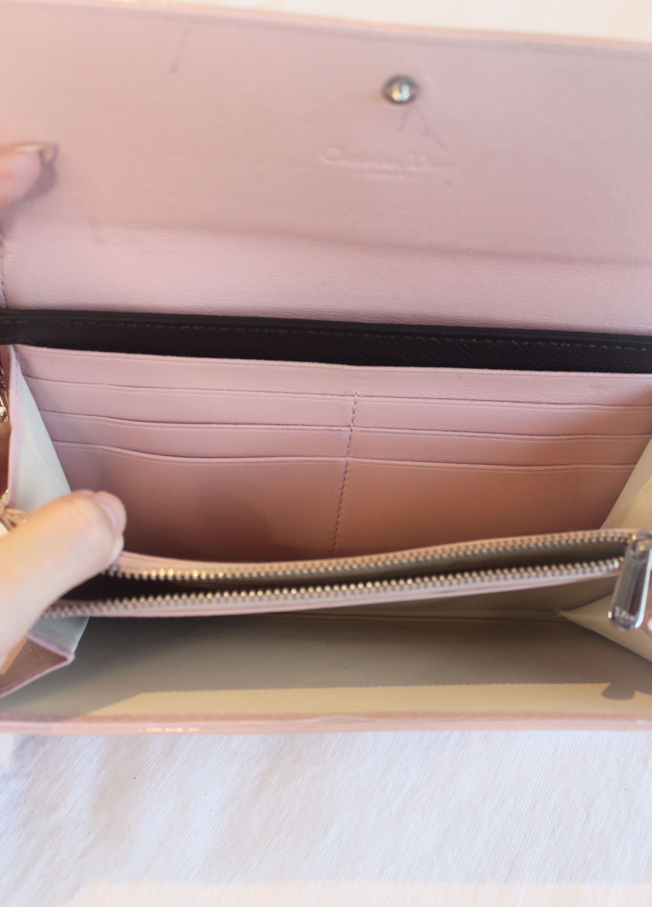 Christian Dior Oblique Trotter Wallet on Chain