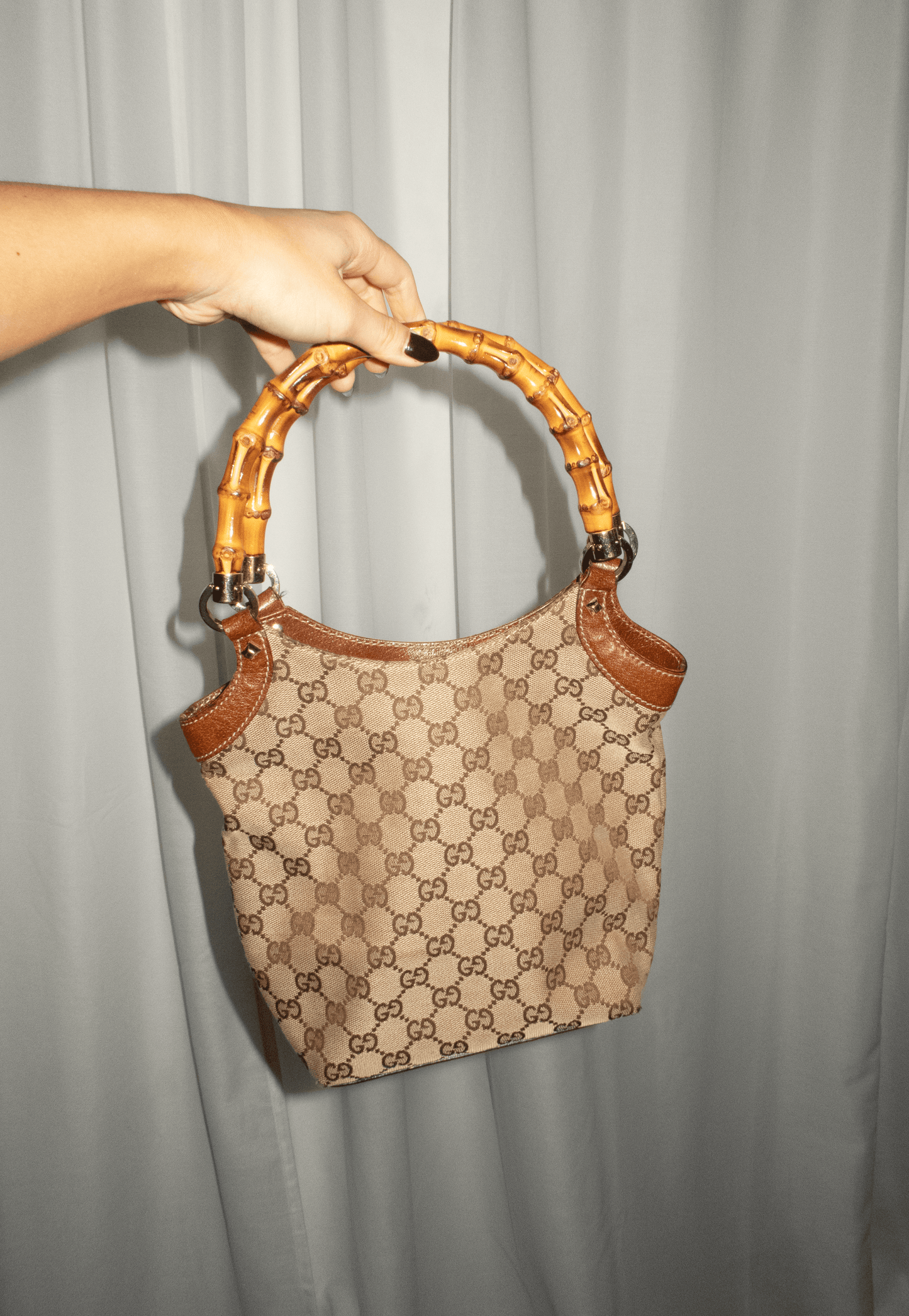 Gucci Bamboo Handle Tote Bag