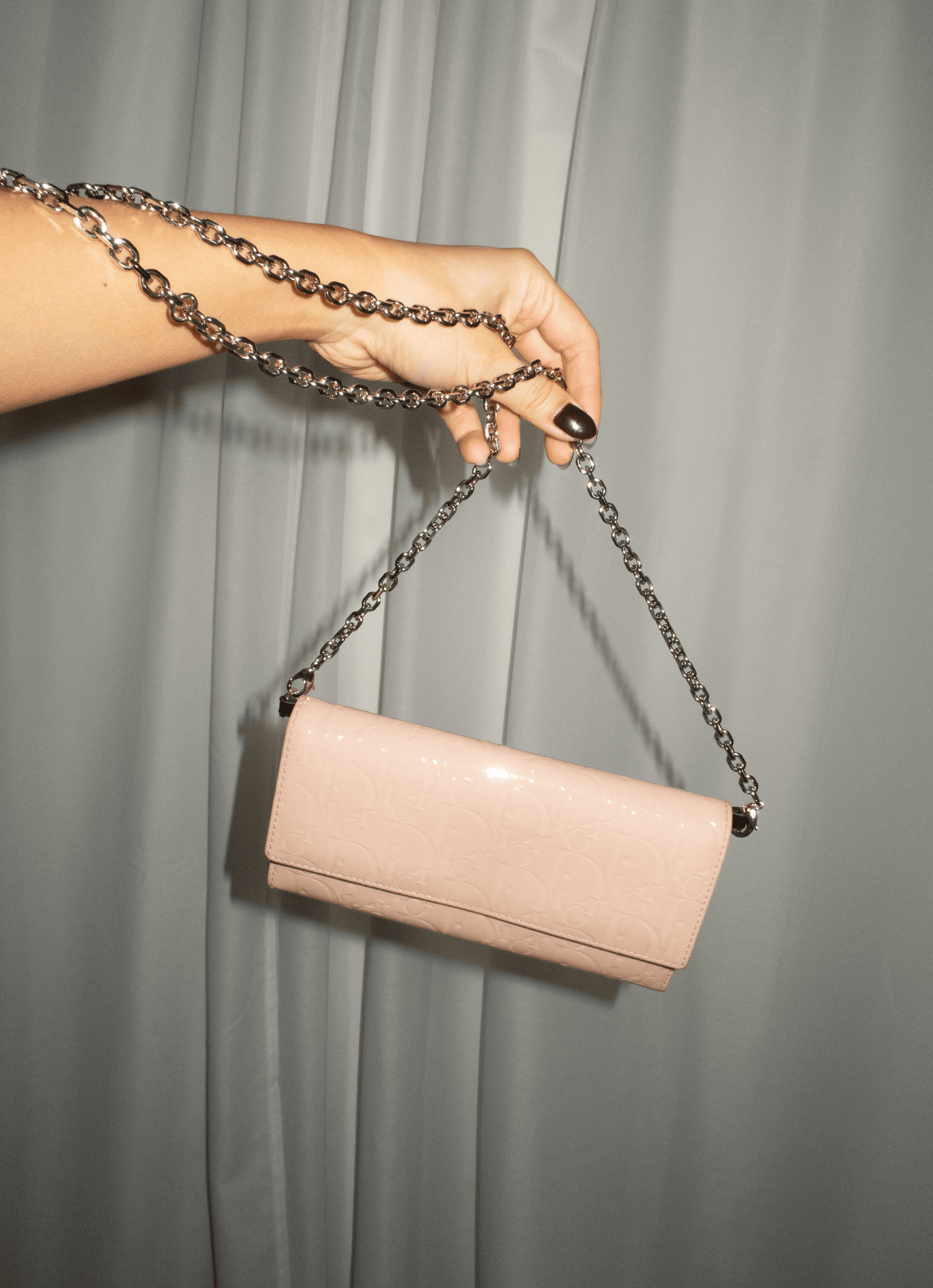 Christian Dior Oblique Trotter Wallet on Chain