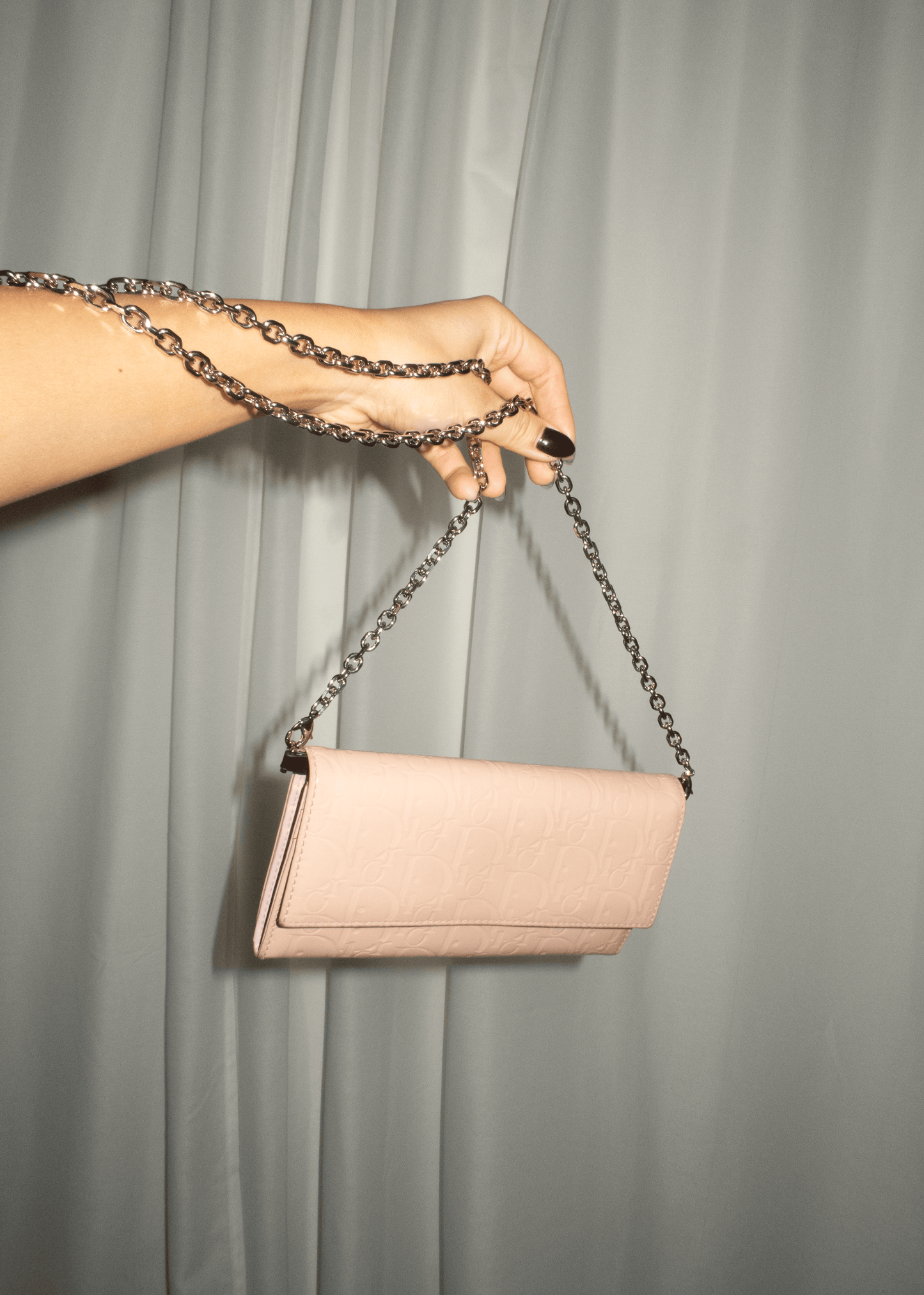 Christian Dior Oblique Trotter Wallet on Chain