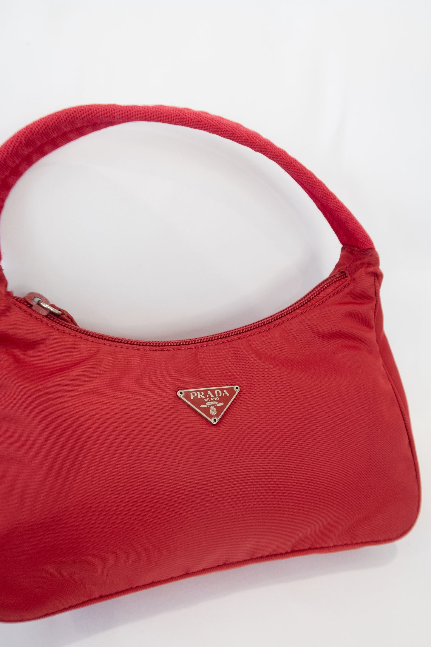 Prada Red Tessuto Nylon Bag