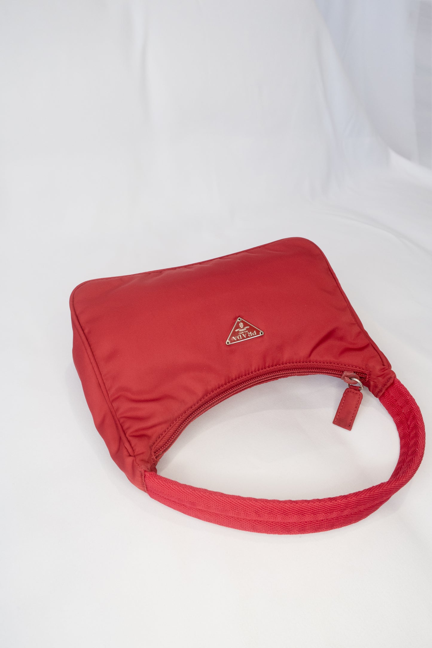 Prada Red Tessuto Nylon Bag