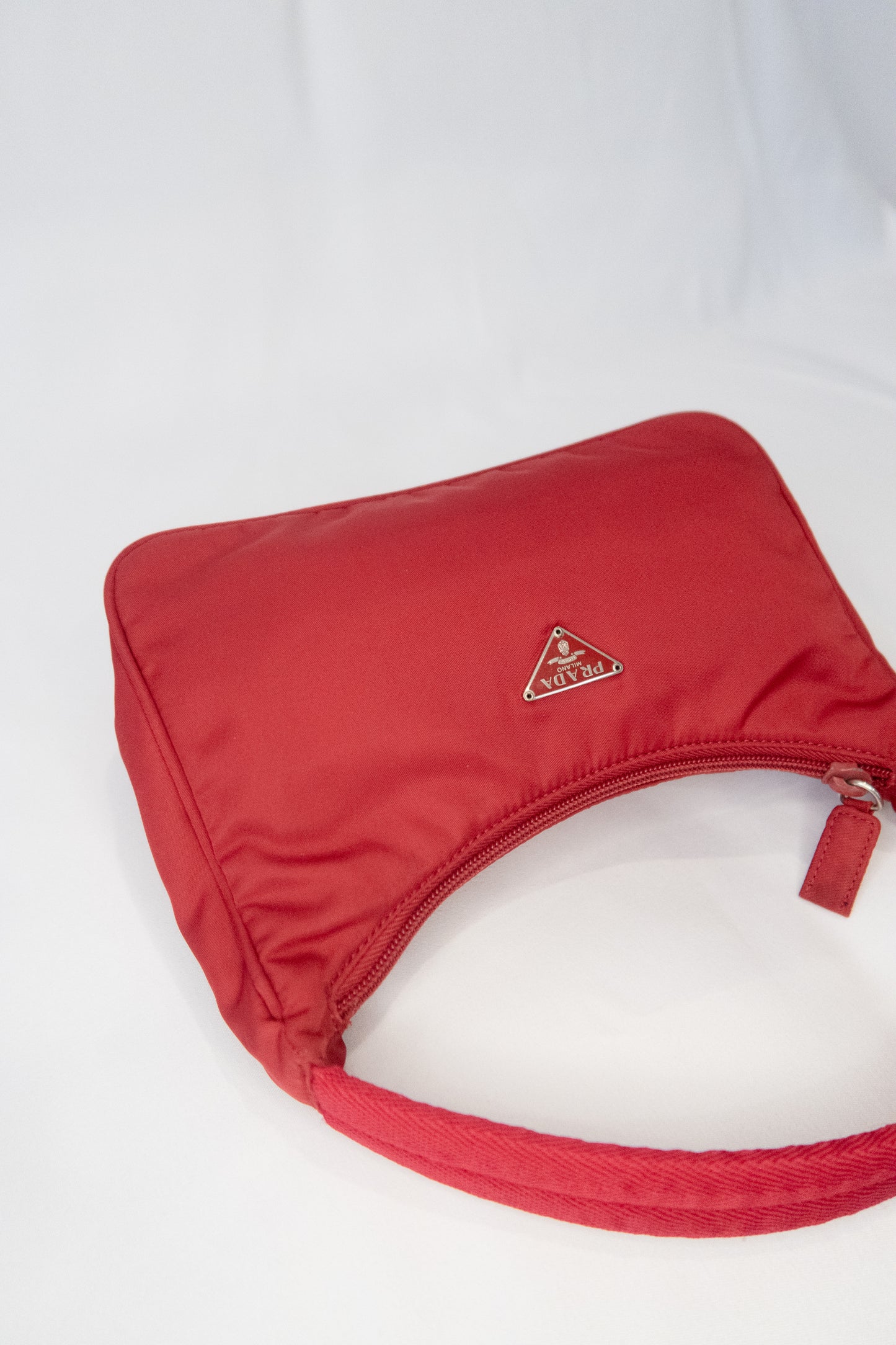 Prada Red Tessuto Nylon Bag