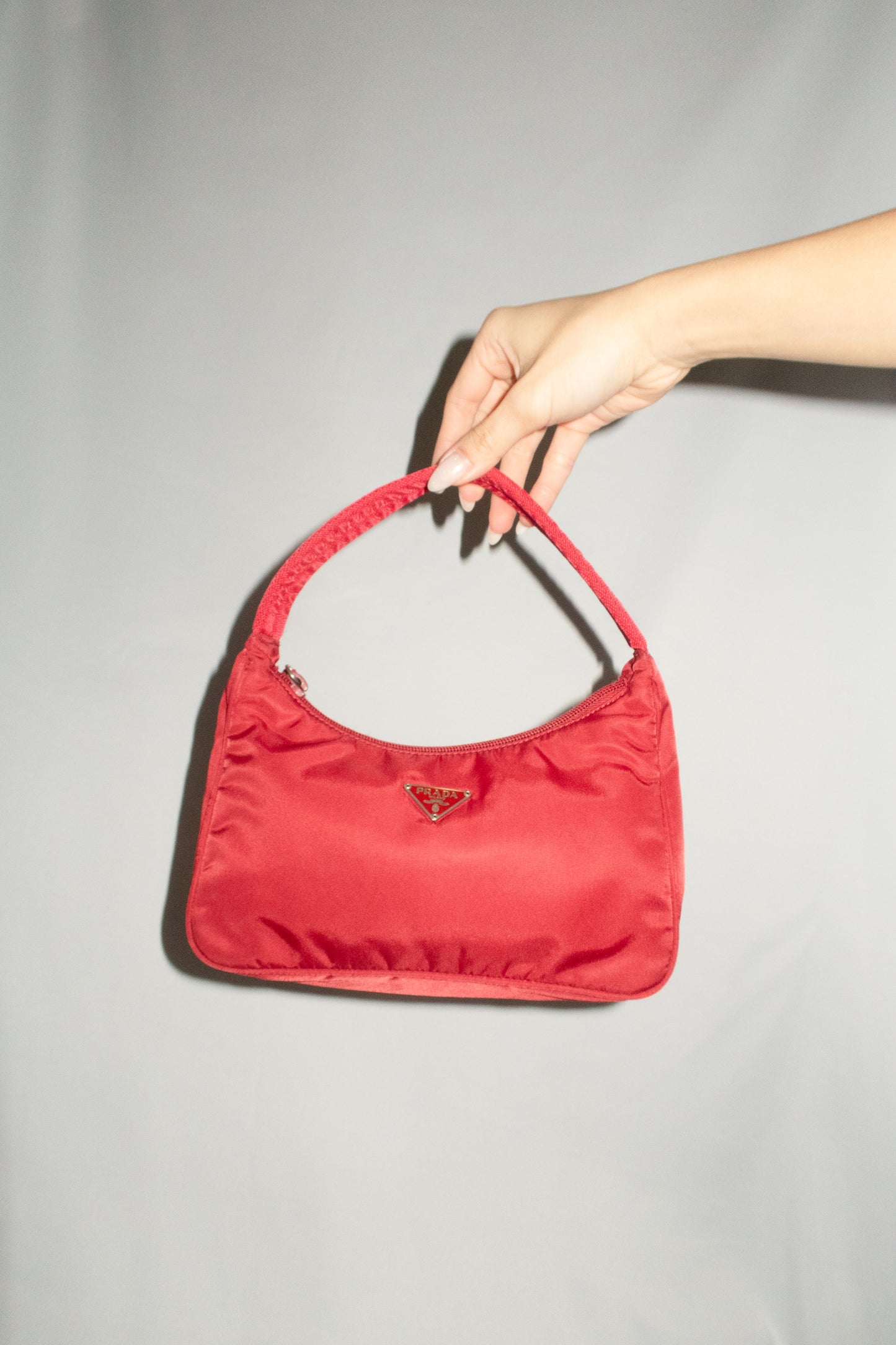 Prada Red Tessuto Nylon Bag