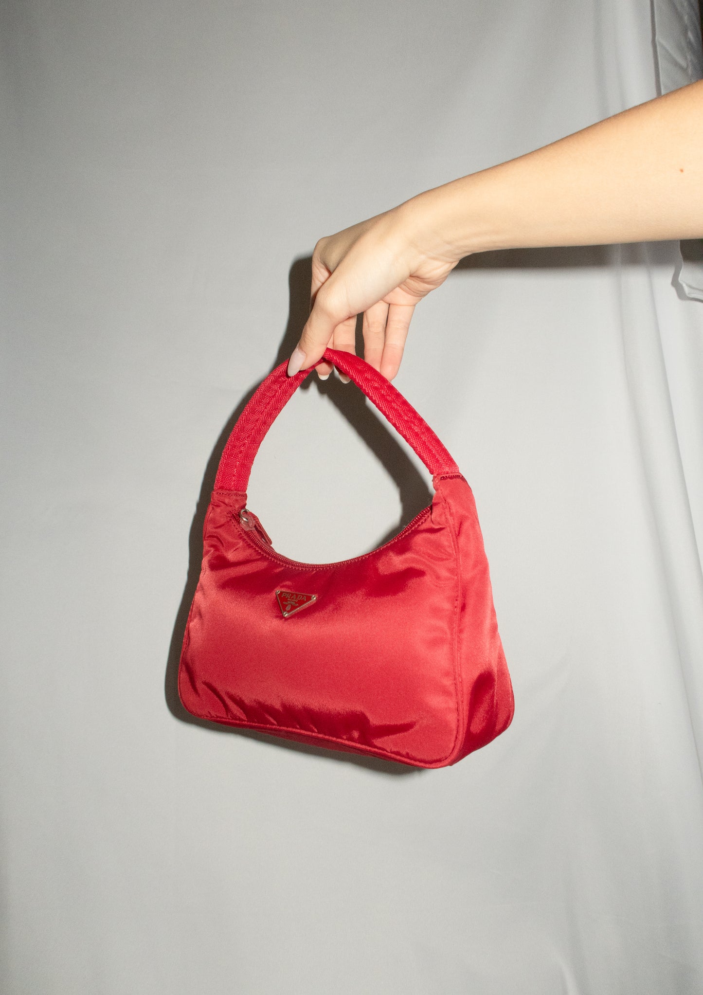 Prada Red Tessuto Nylon Bag