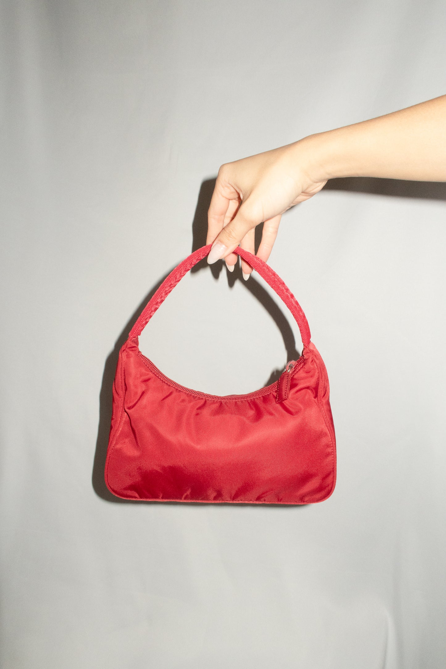 Prada Red Tessuto Nylon Bag