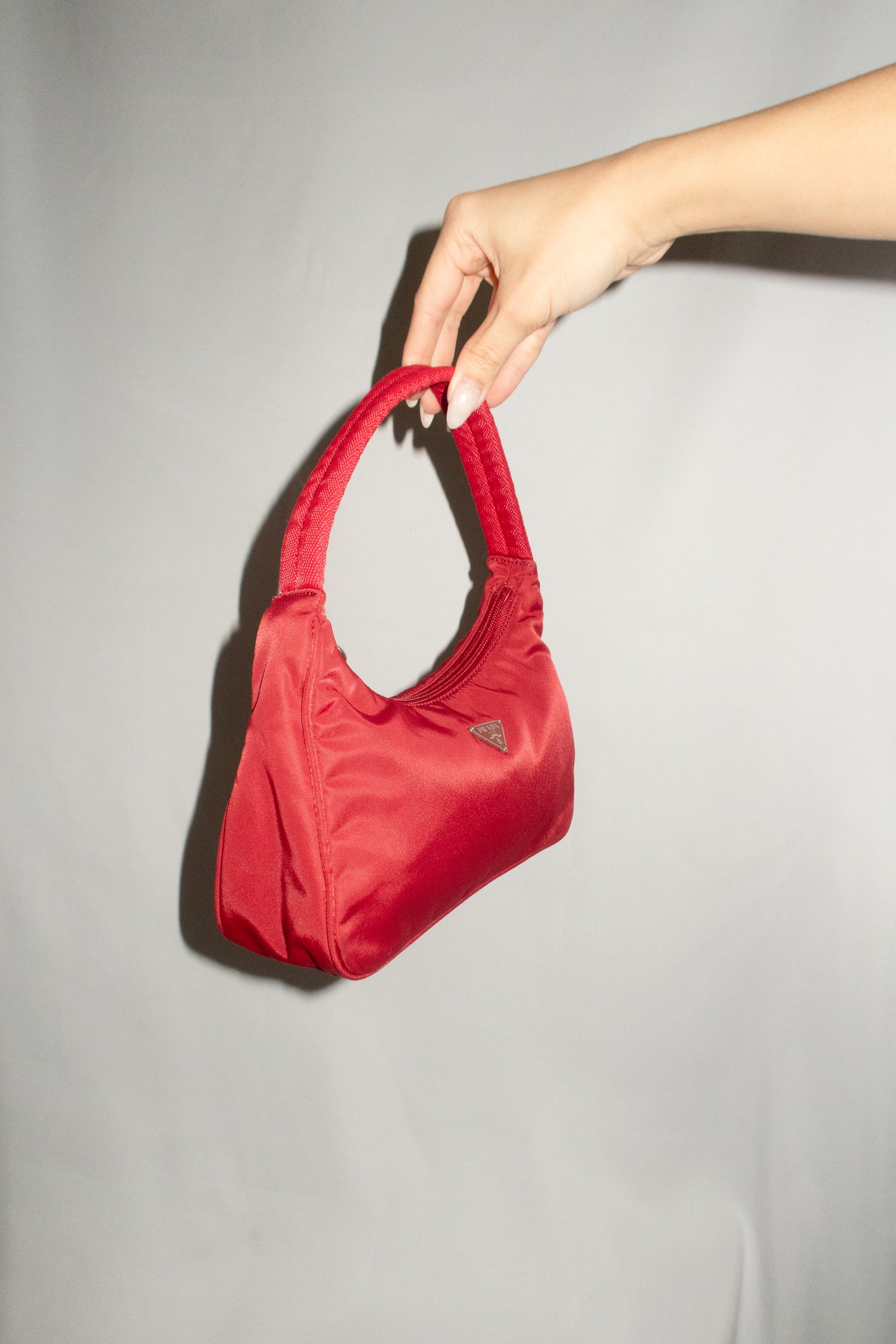 Prada Red Tessuto Nylon Bag