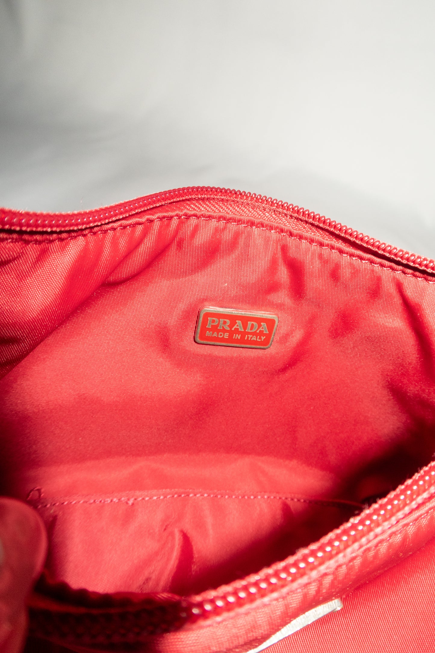 Prada Red Tessuto Nylon Bag
