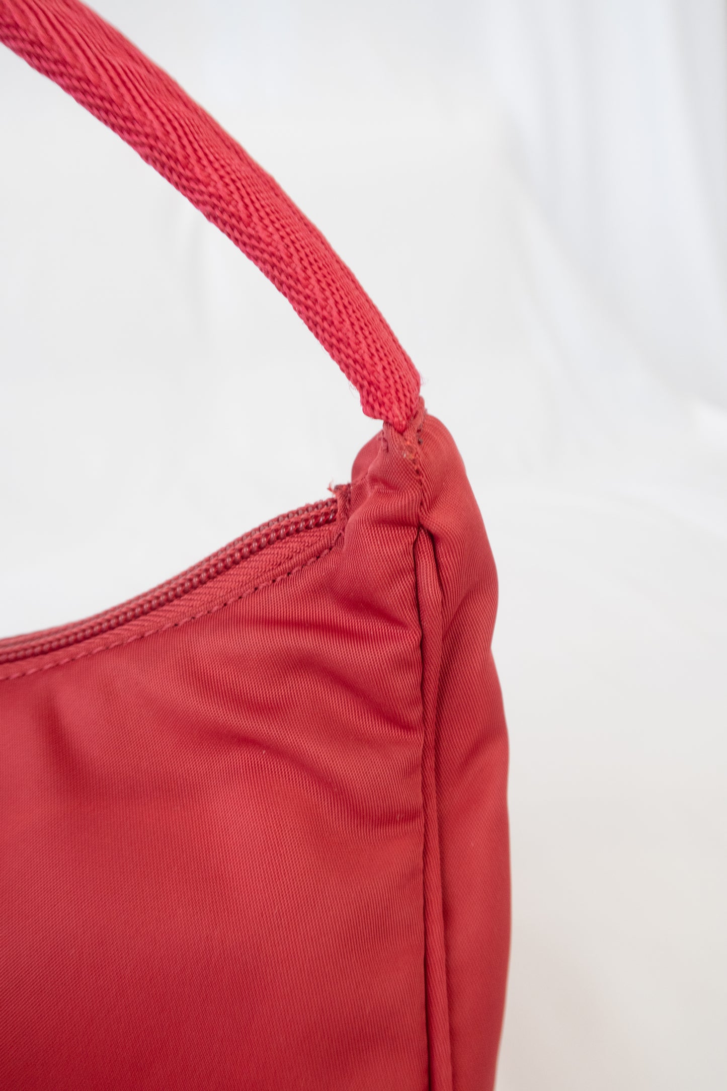 Prada Red Tessuto Nylon Bag