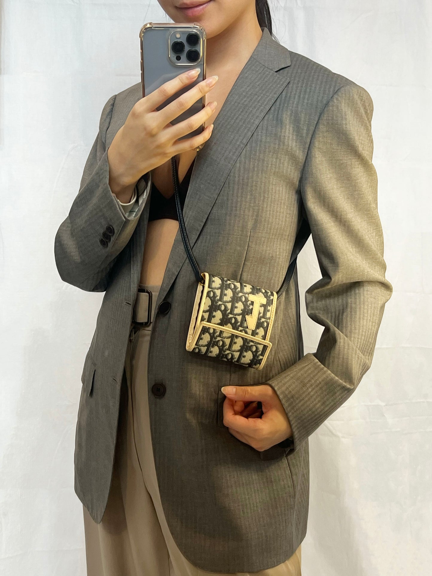 Christian Dior Monogram Wallet on Strap