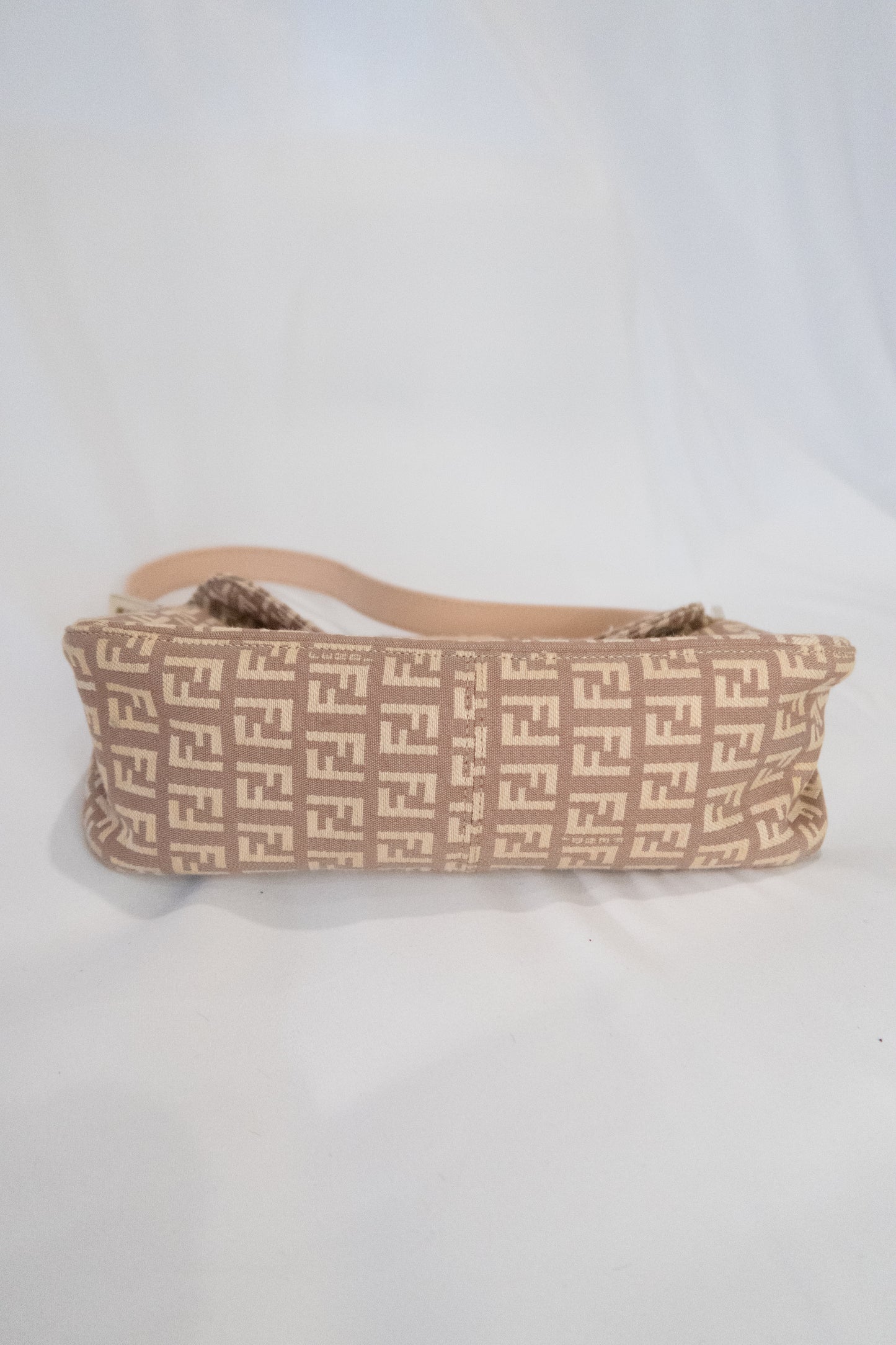 Fendi Zucchino Double Flap Baguette Bag