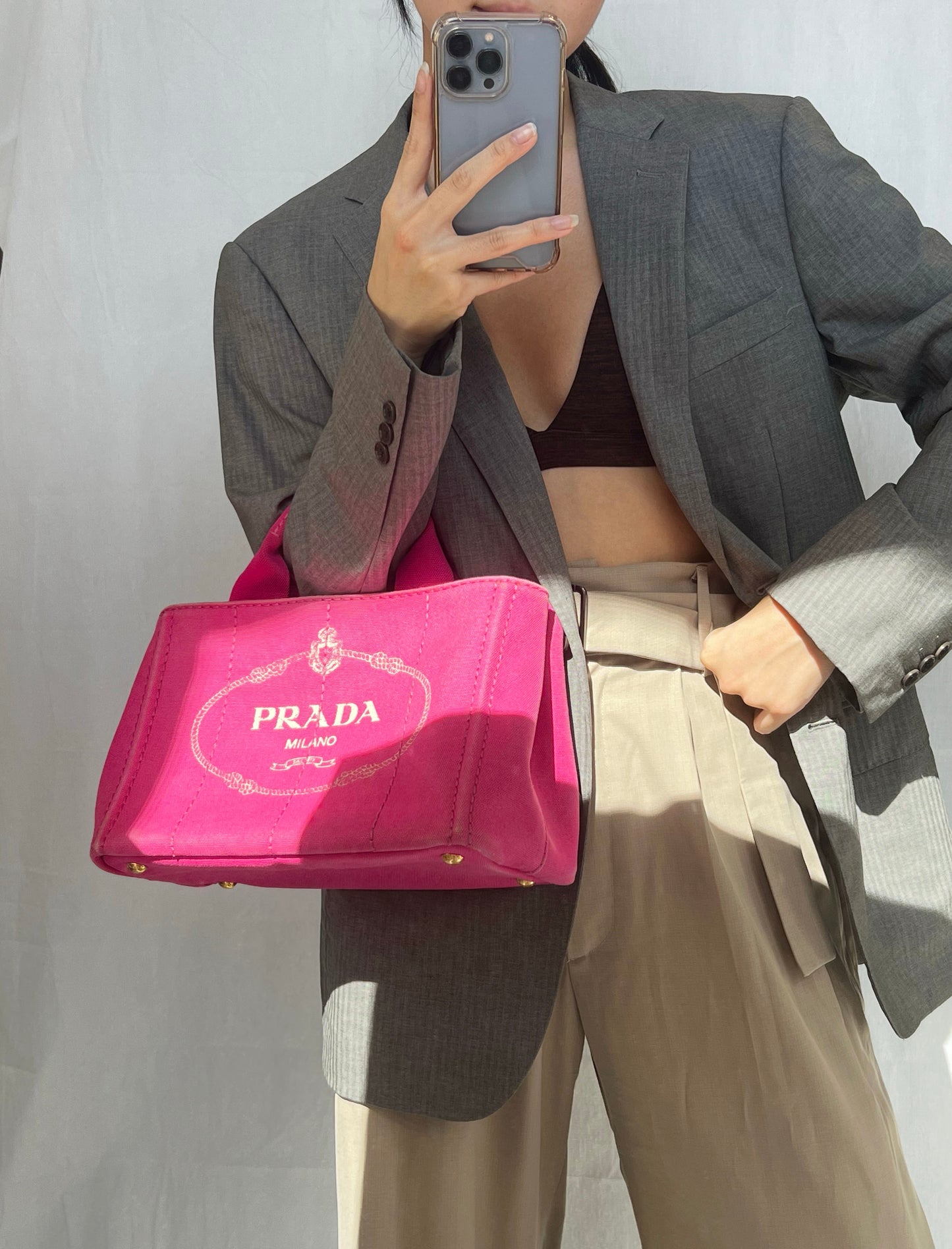 Prada Canapa Tote Bag