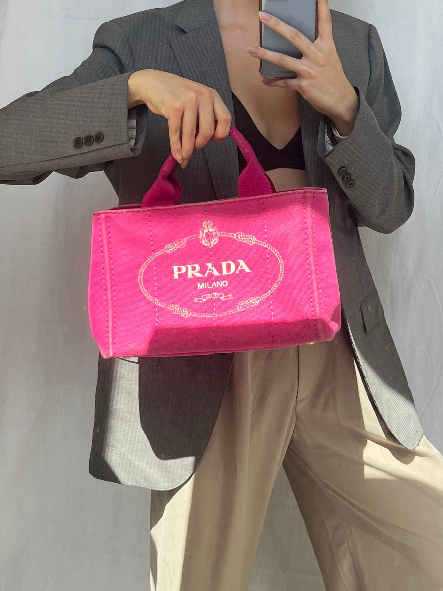 Prada Canapa Tote Bag