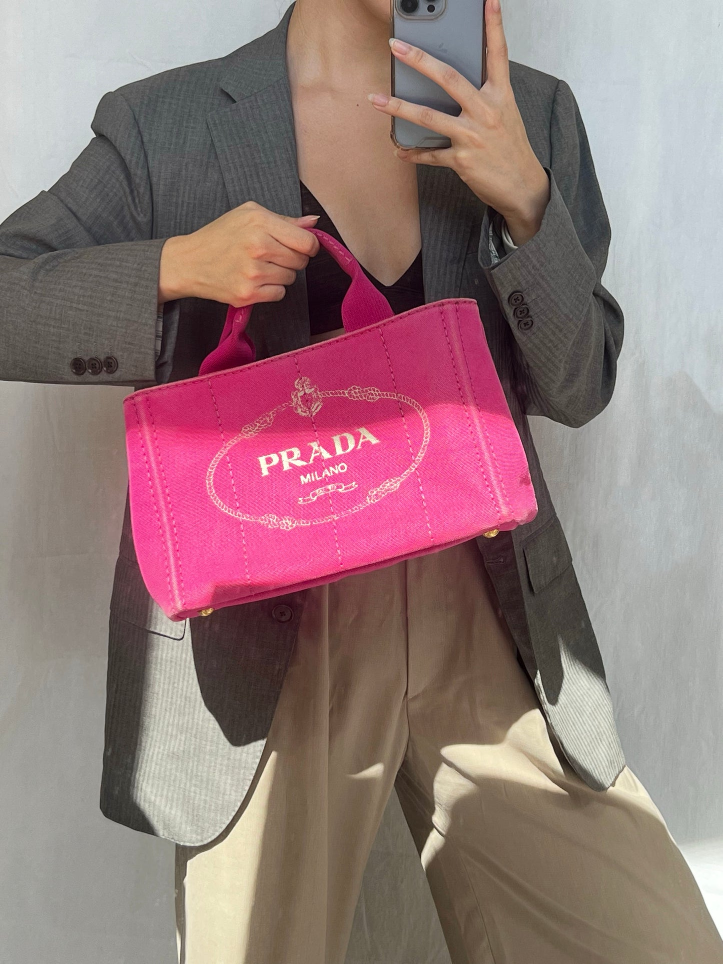 Prada Canapa Tote Bag