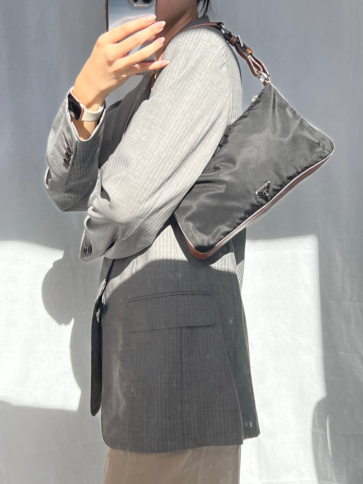 Prada Tessuto Nylon Shoulder Bag
