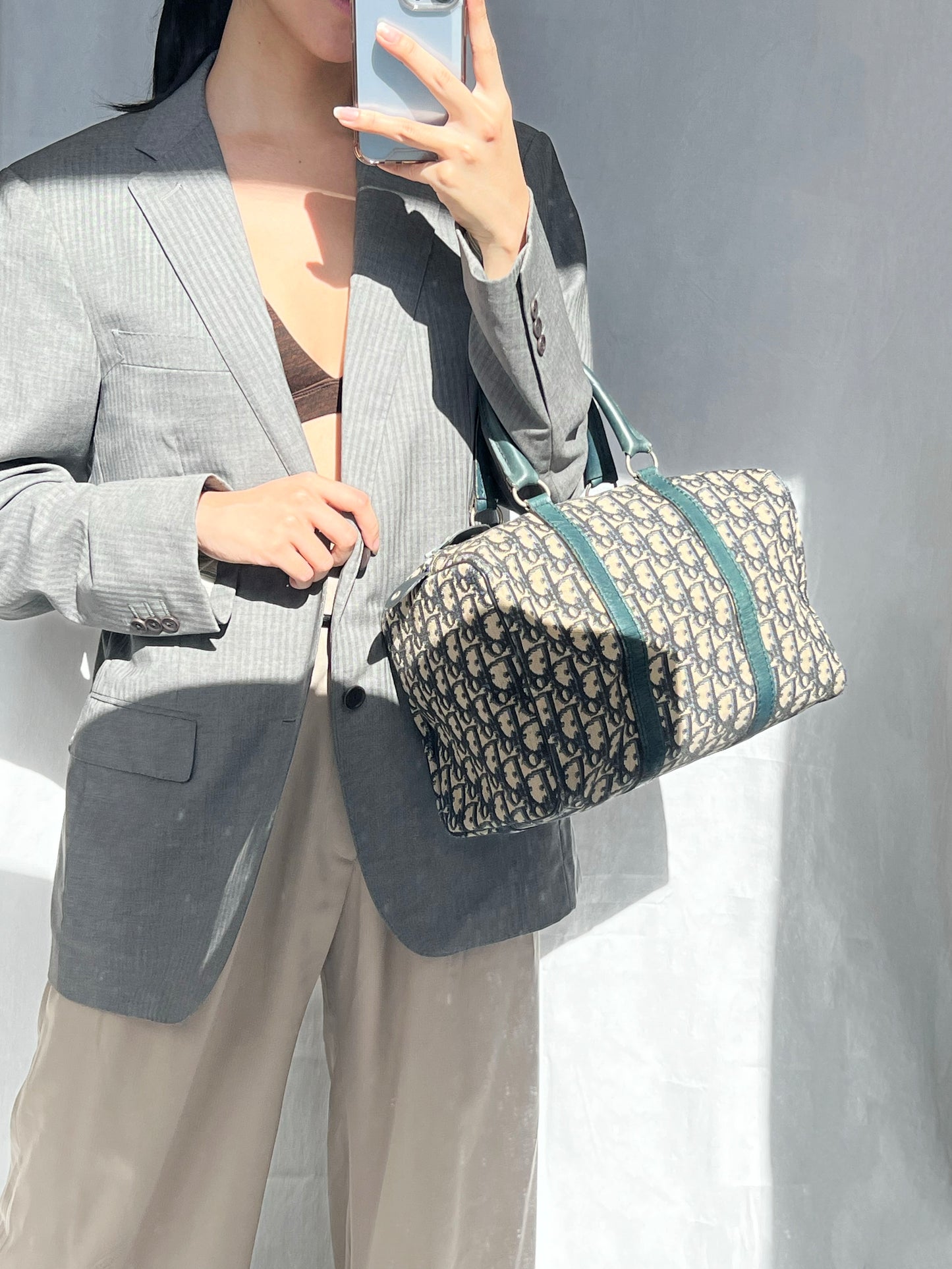 Christian Dior Vintage Trotter Boston Bag