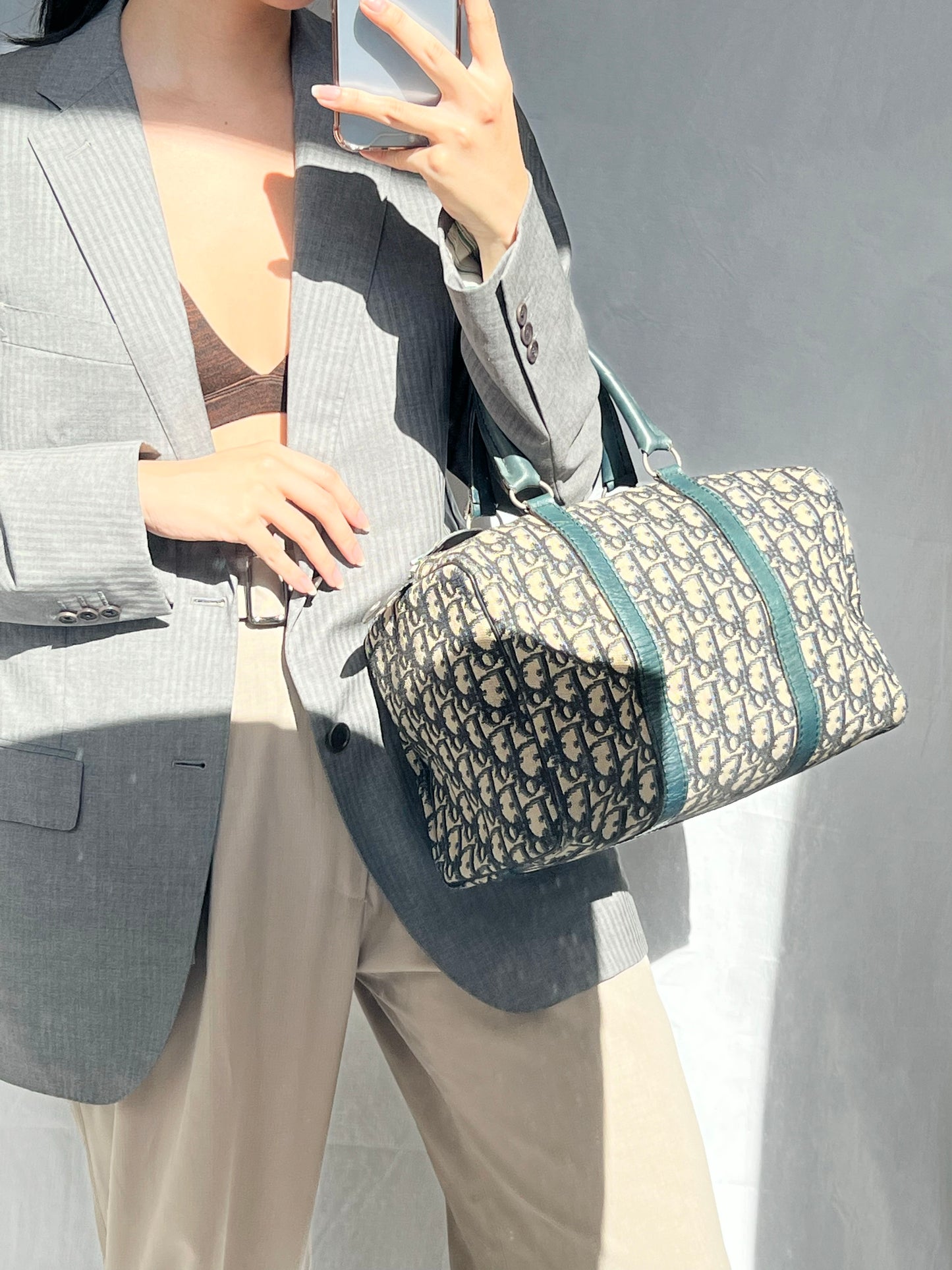 Christian Dior Vintage Trotter Boston Bag