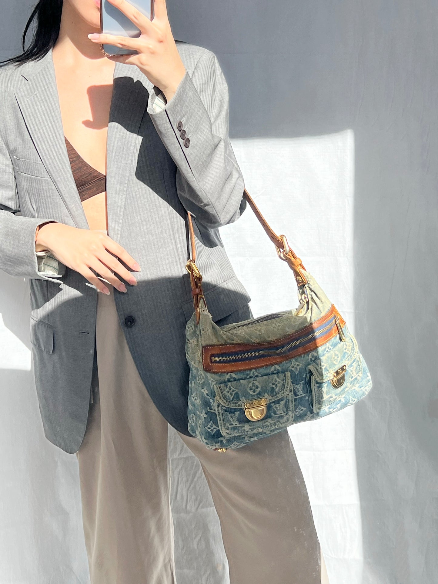 Louis Vuitton Denim Baggy PM Shoulder Bag