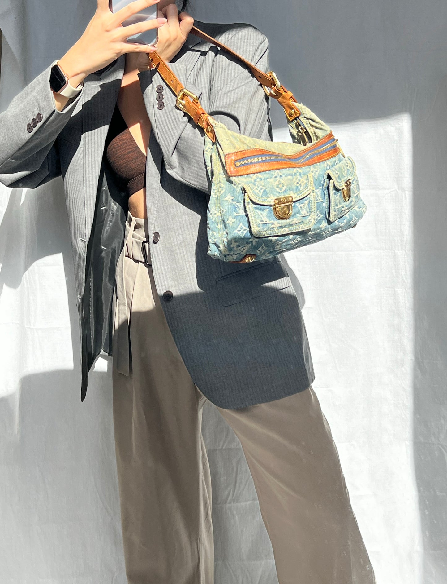 Louis Vuitton Denim Baggy PM Shoulder Bag