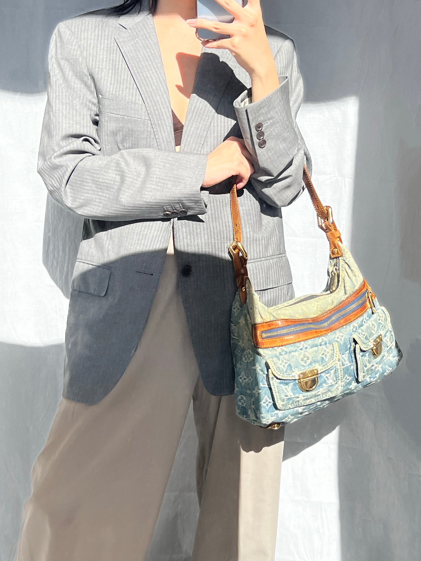 Louis Vuitton Denim Baggy PM Shoulder Bag